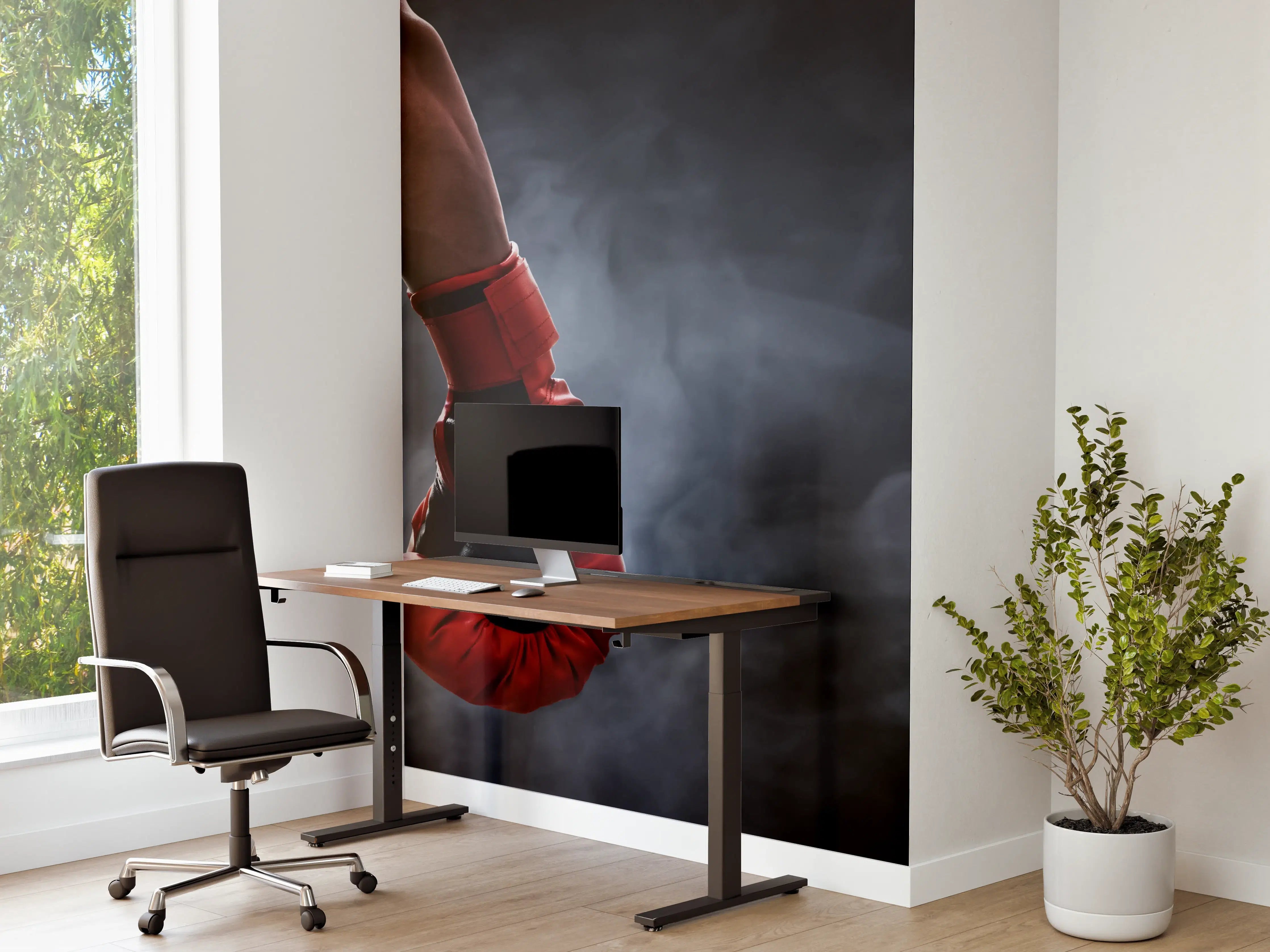 Büro Wandgestaltung - Roter Boxhandschuh