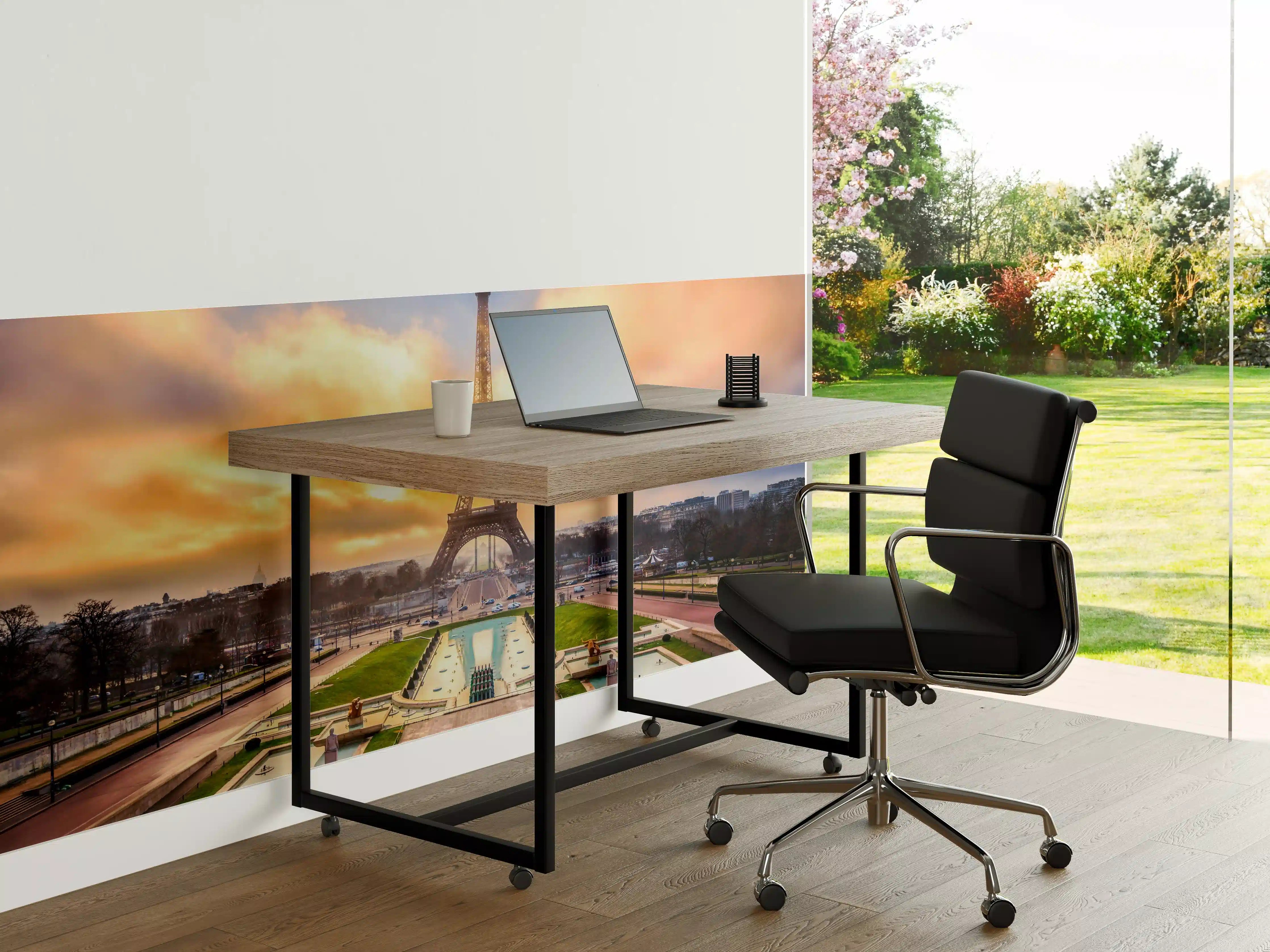 Büro Wandgestaltung - Ruhiger Eiffelturm bei Tag
