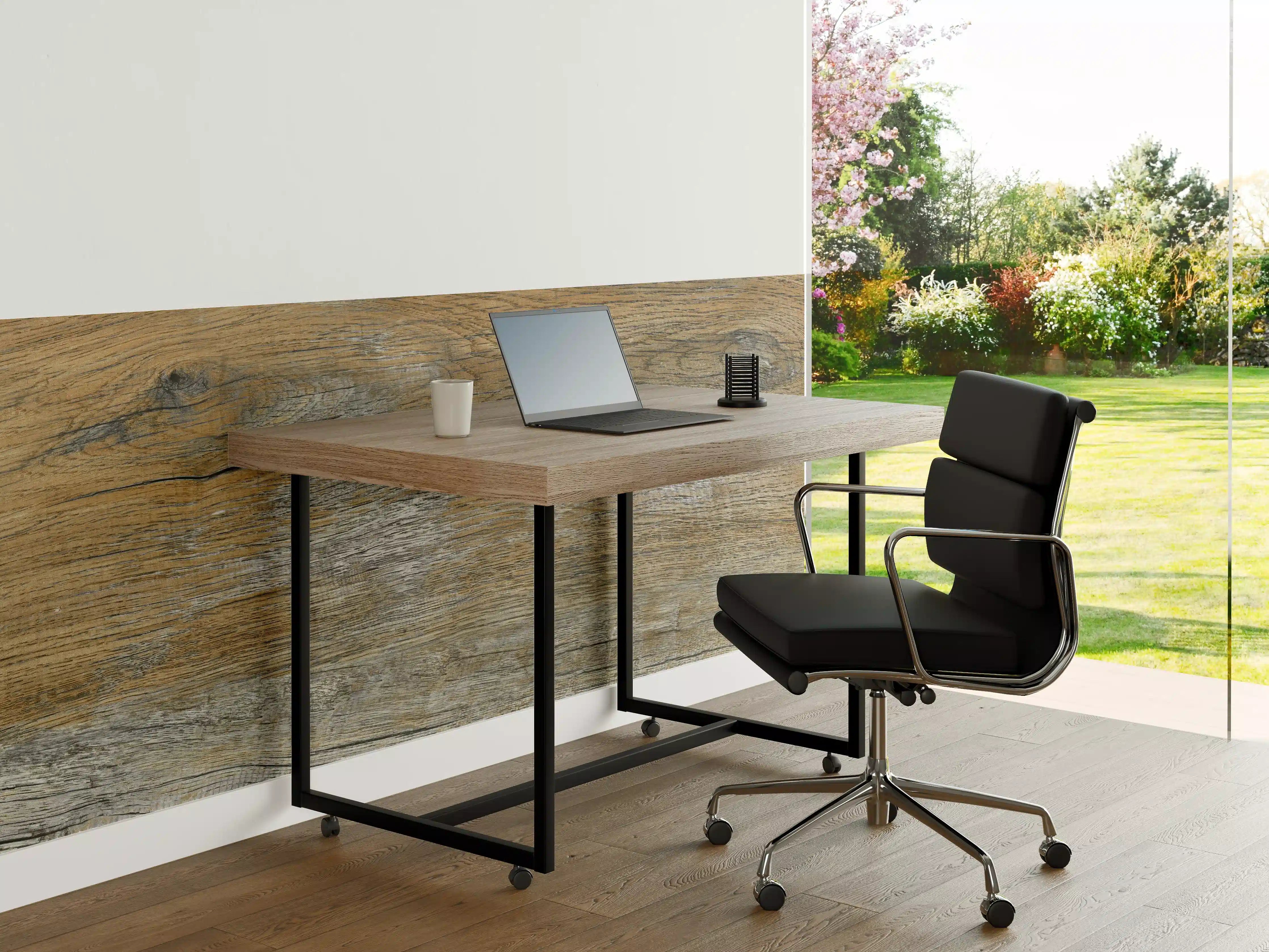 Büro Wandgestaltung - Rustikale Holz Textur