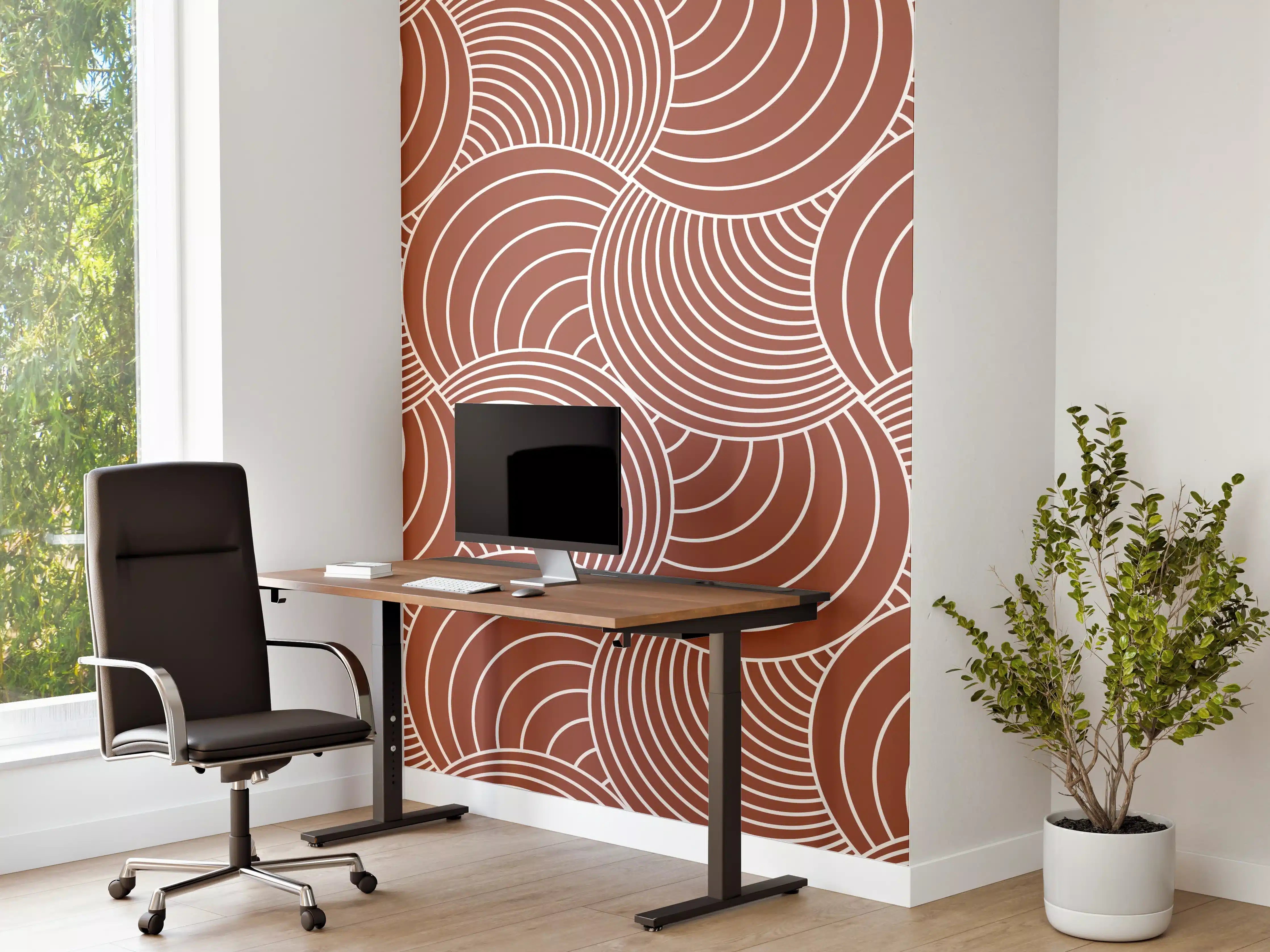 Büro Wandgestaltung - Rustikale Metall-Textur für deine Raumgestaltung