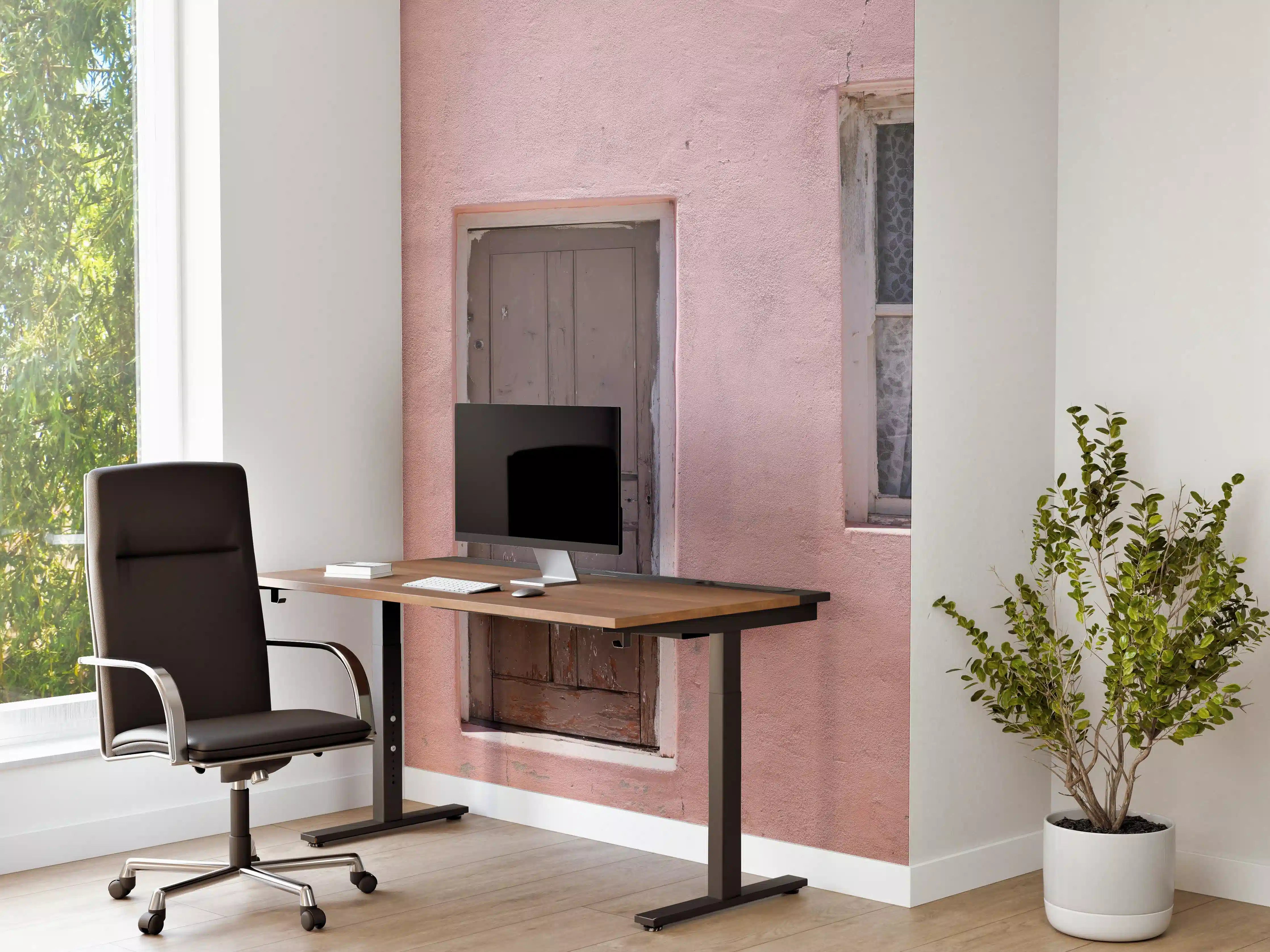Büro Wandgestaltung - Rustikale Scheunentür Rosa