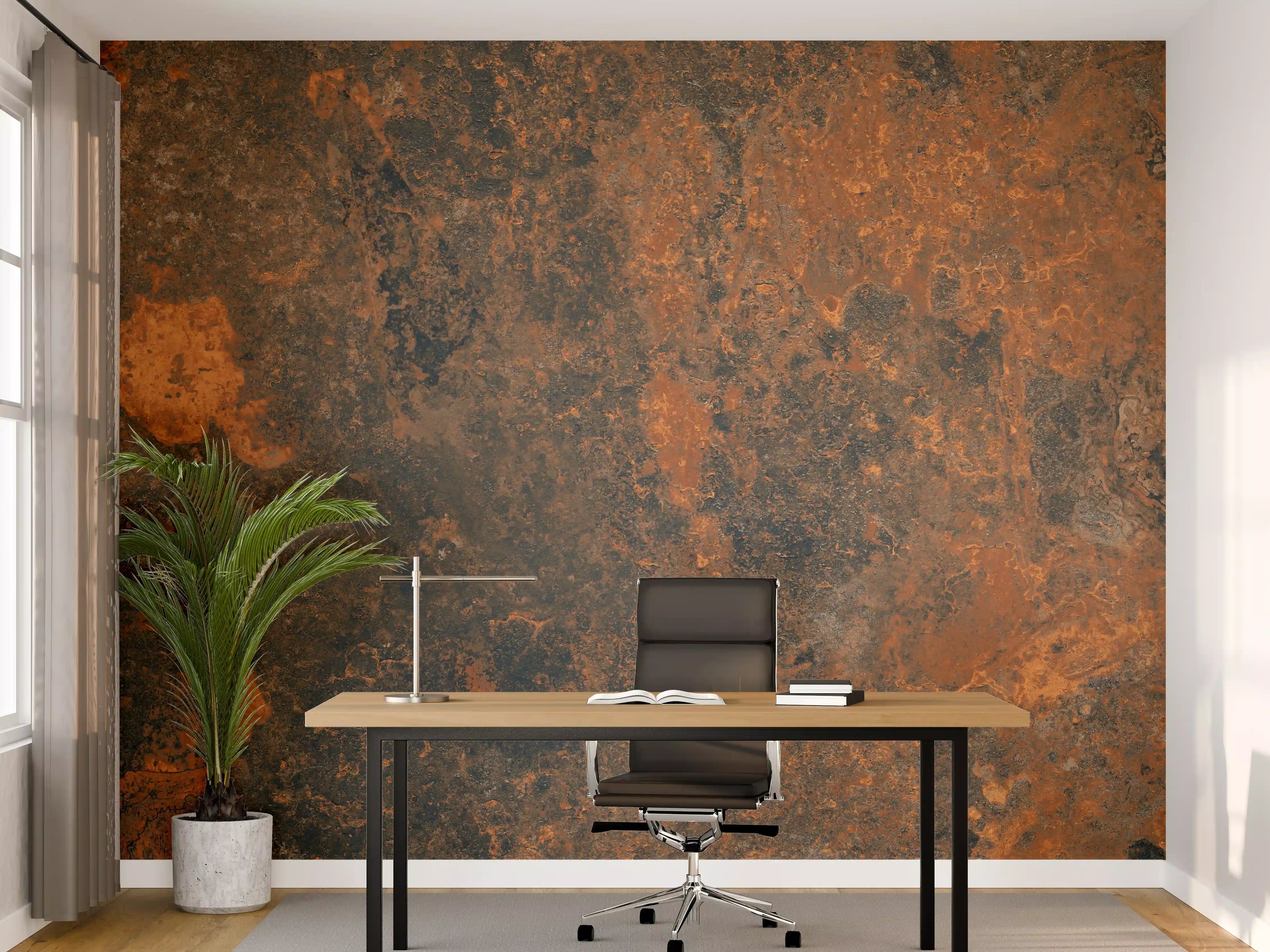 Büro Wandgestaltung - Rustikales Metall Tesxtur