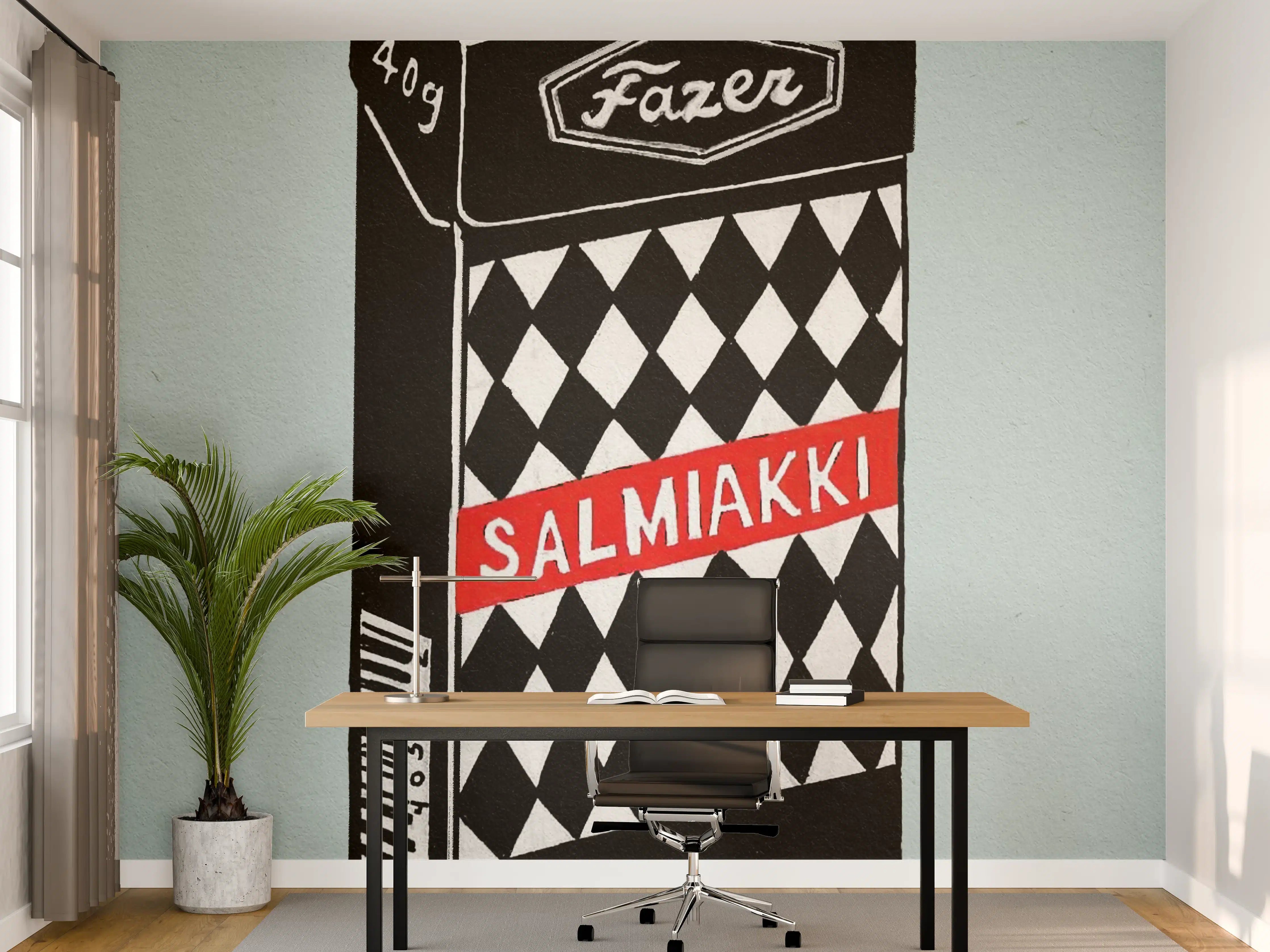 Büro Wandgestaltung - Salmiakki Schachtel