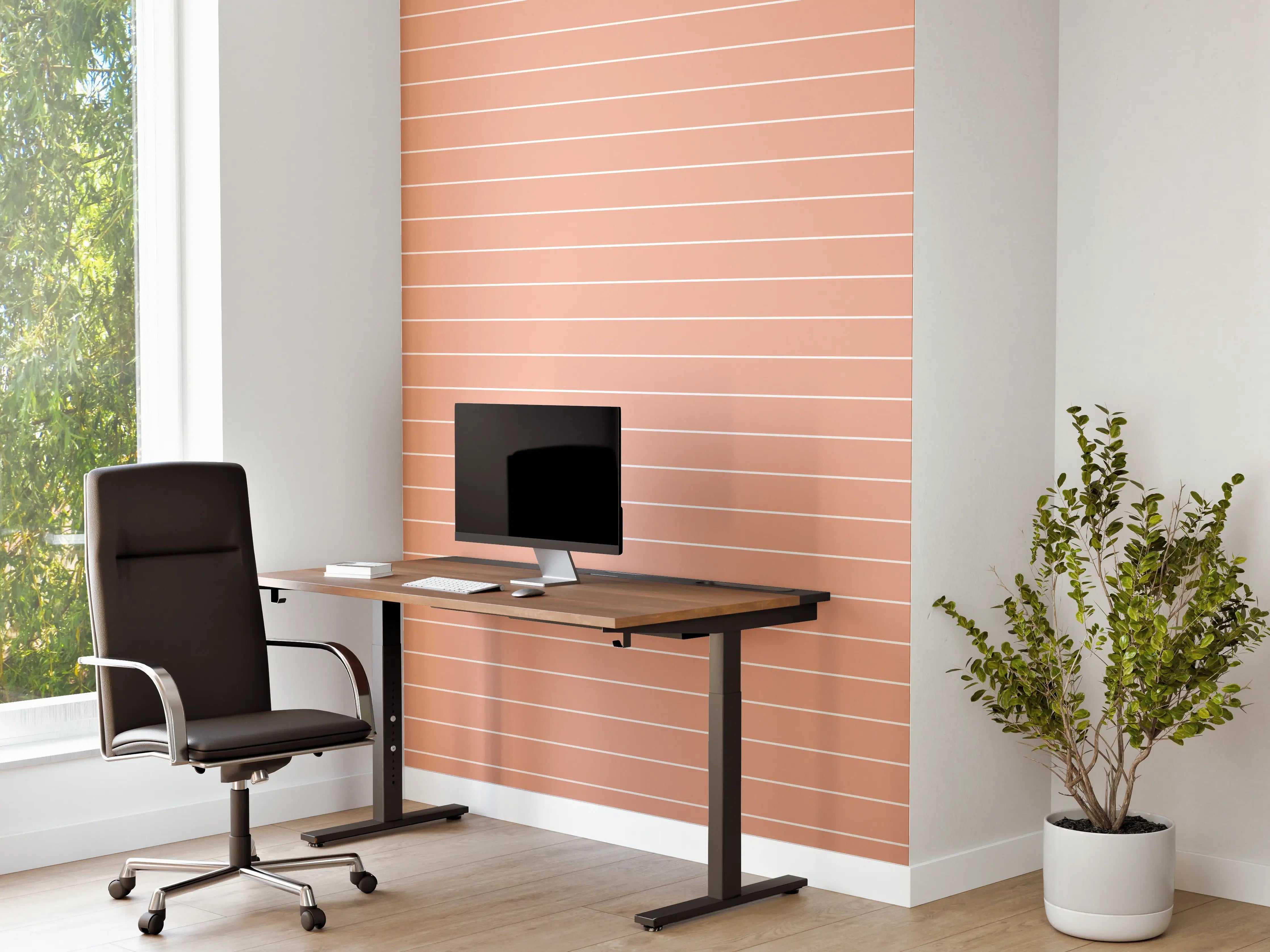 Büro Wandgestaltung - Salmone-Design mit modernen Akzenten