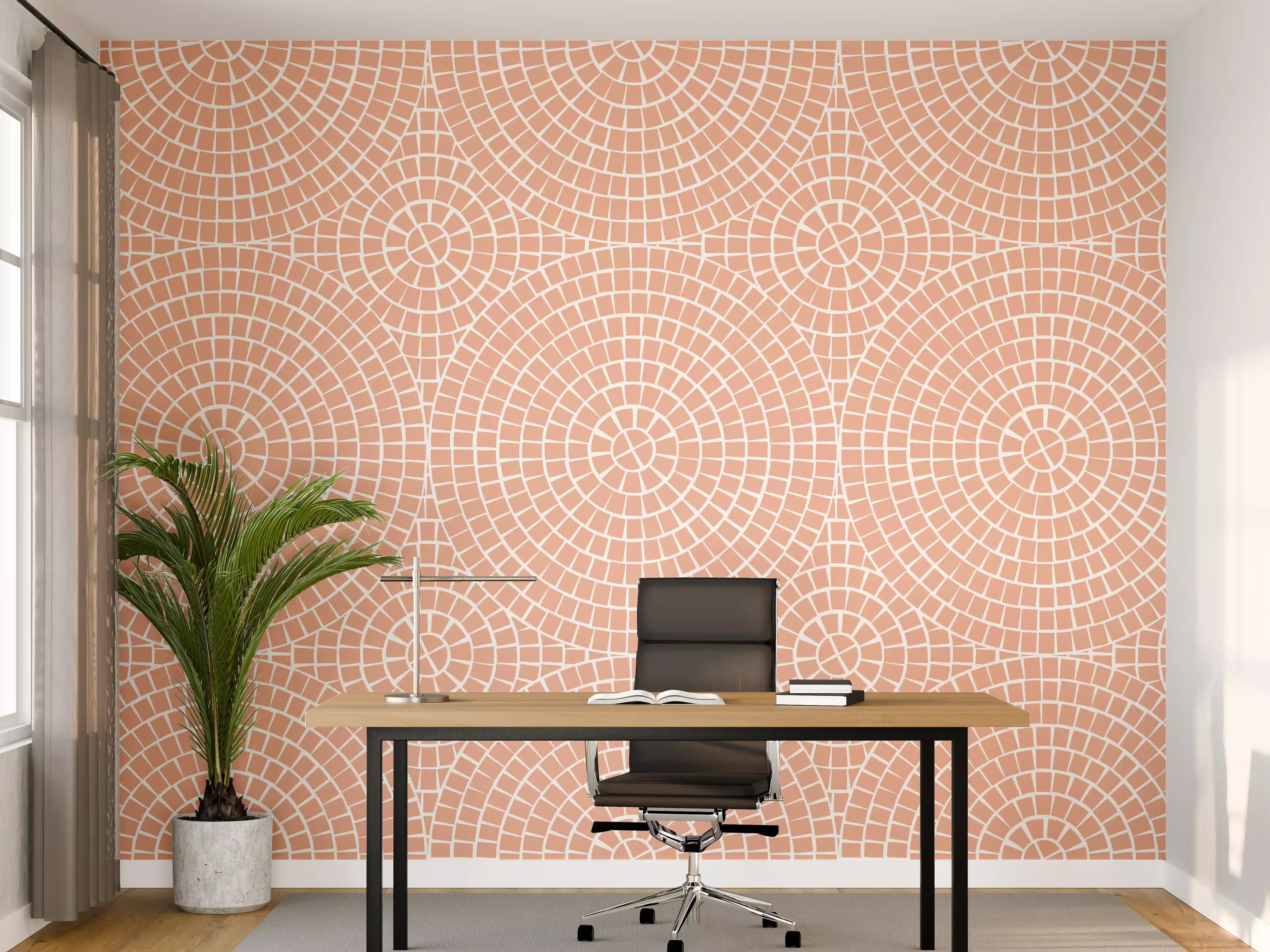 Büro Wandgestaltung - Salmone-Mosaik für stilvolle Räume