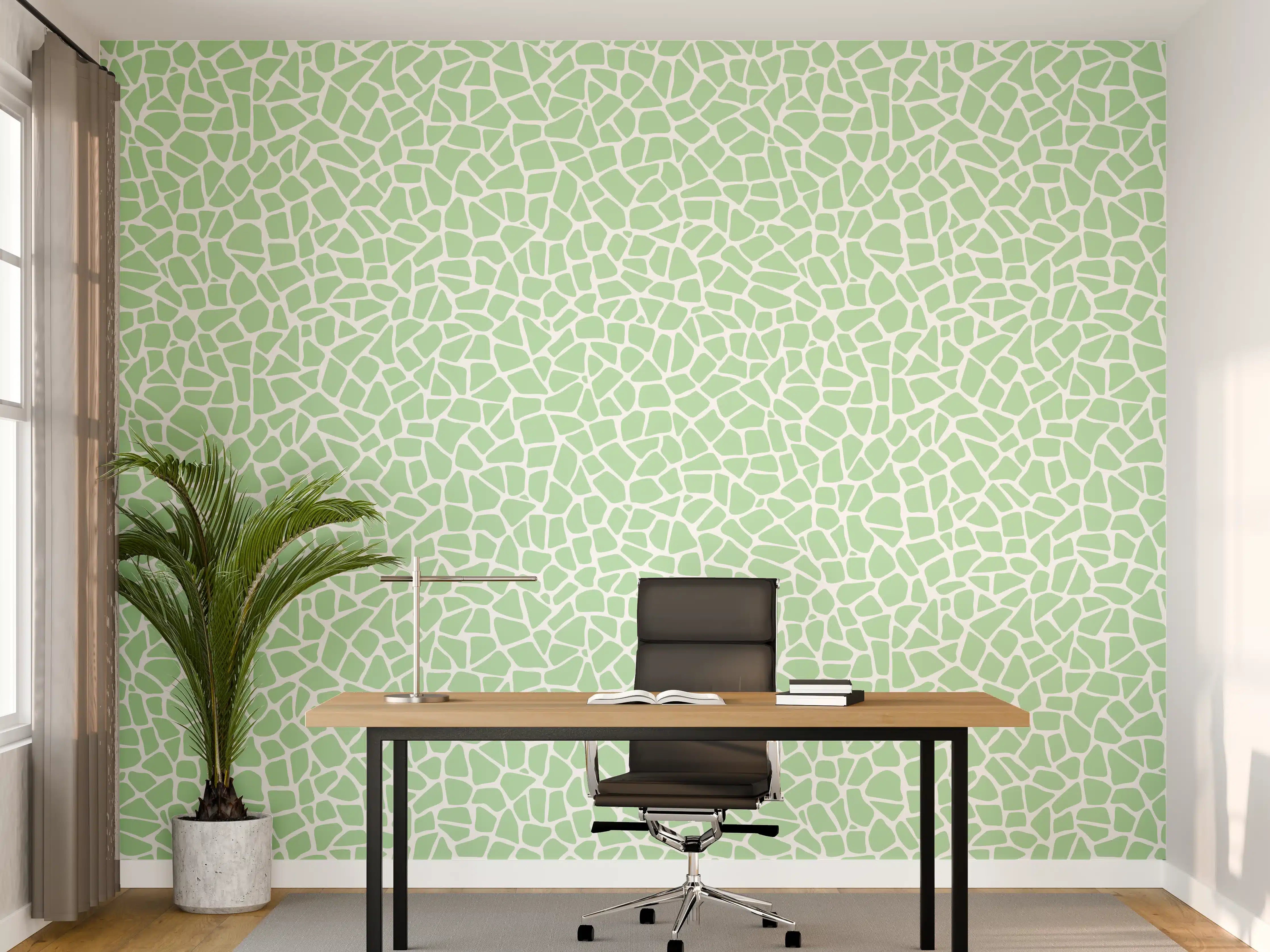 Büro Wandgestaltung - Sanfte Moos-Töne für die Wandgestaltung