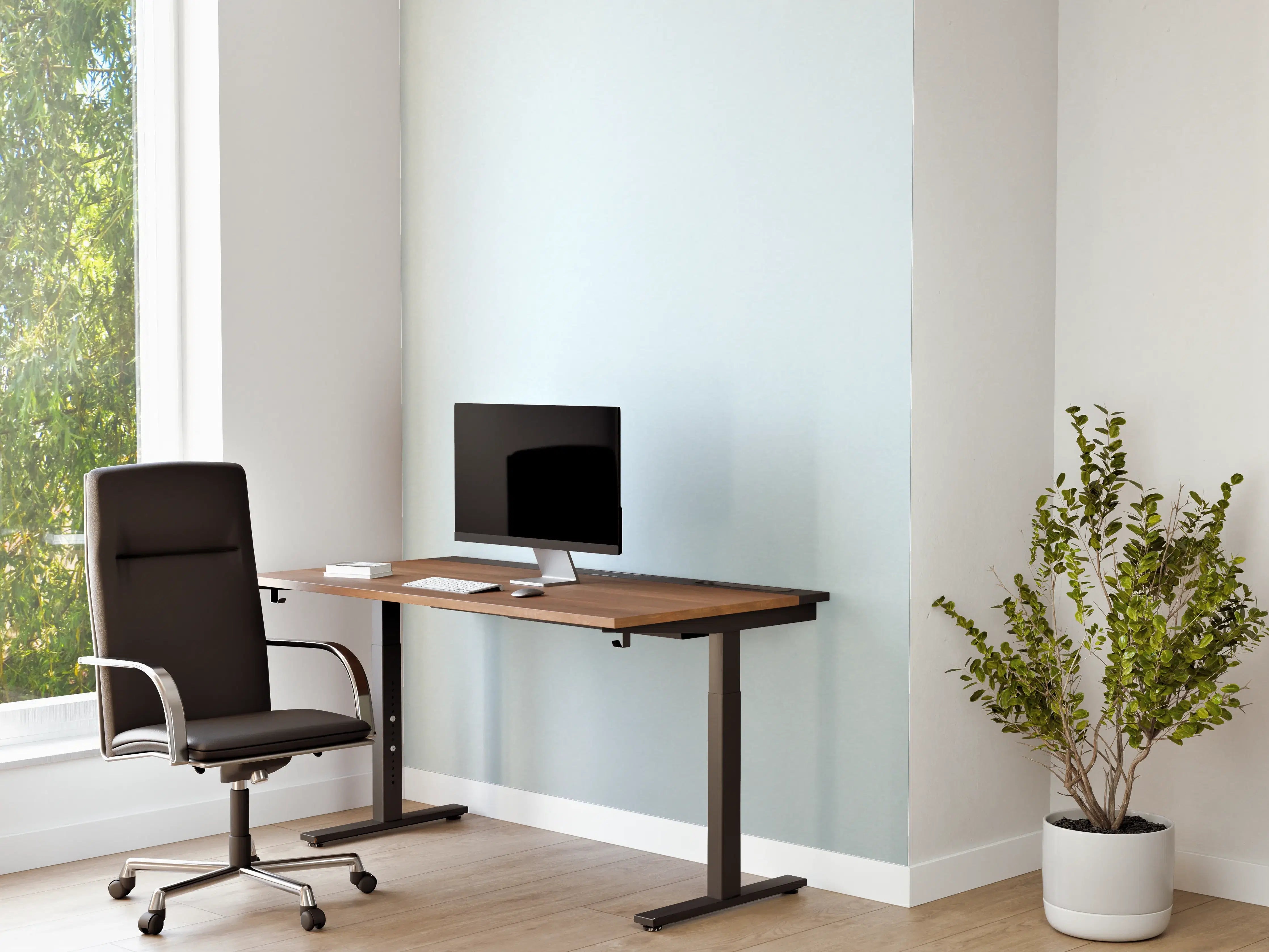 Büro Wandgestaltung - Sanfte blaue Wellenringe