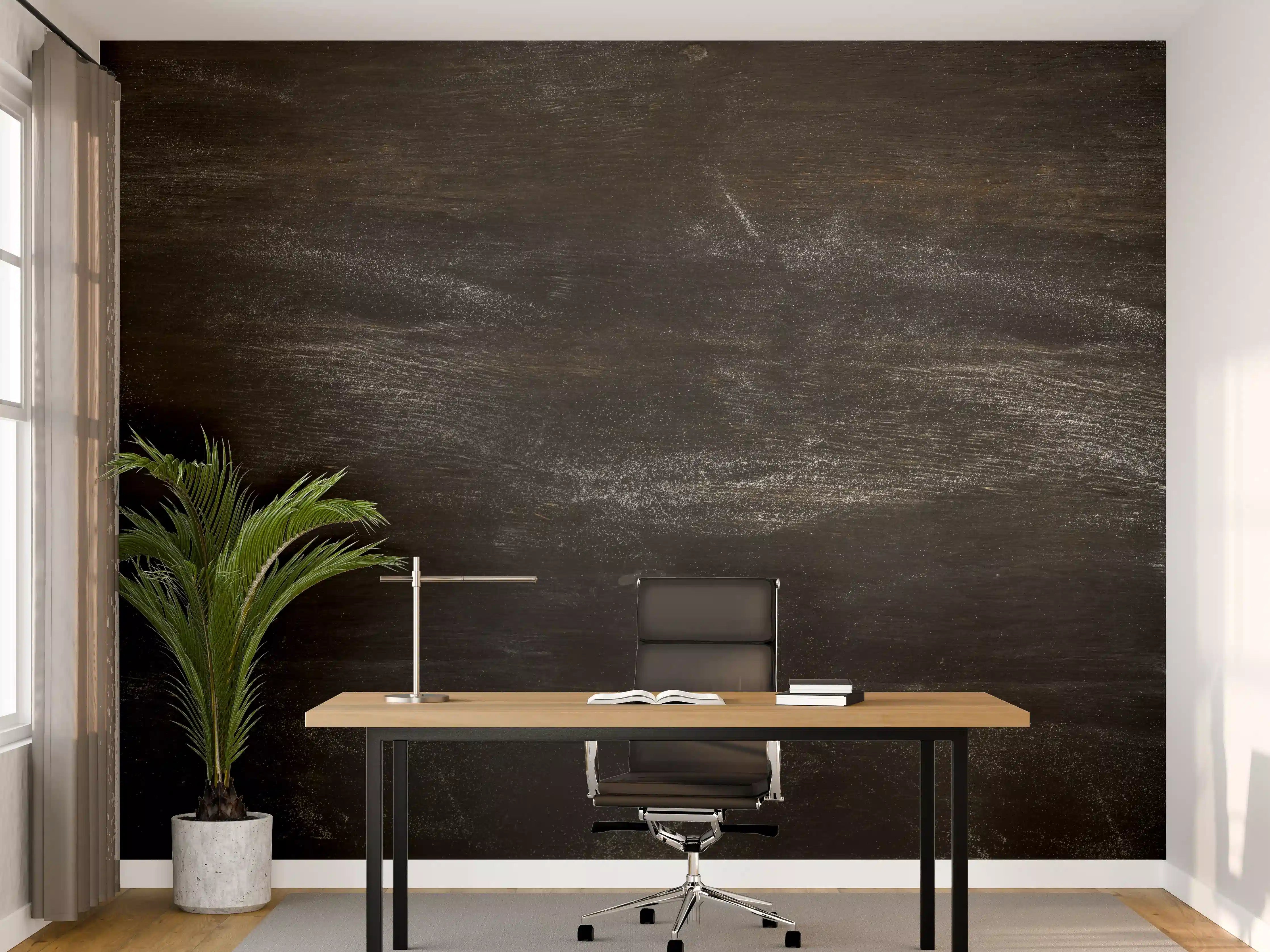 Büro Wandgestaltung - Schieferstein mit Mehl
