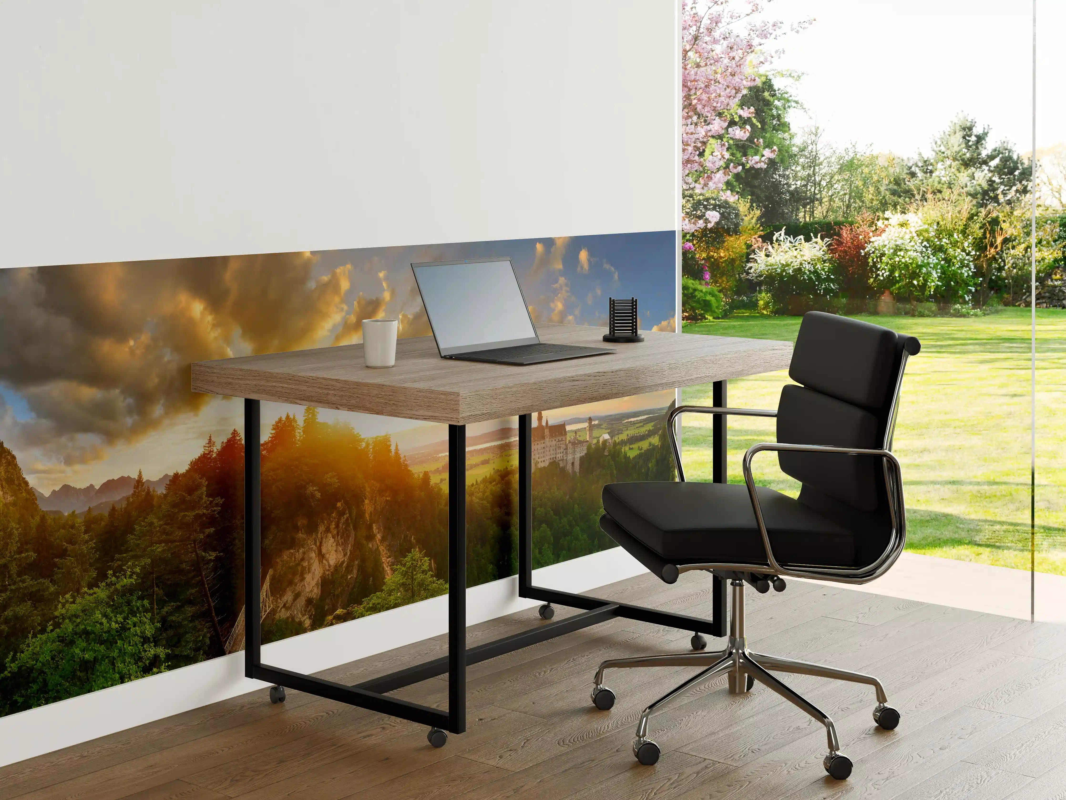 Büro Wandgestaltung - Schloss Neuschwanstein bei Sonnenuntergang