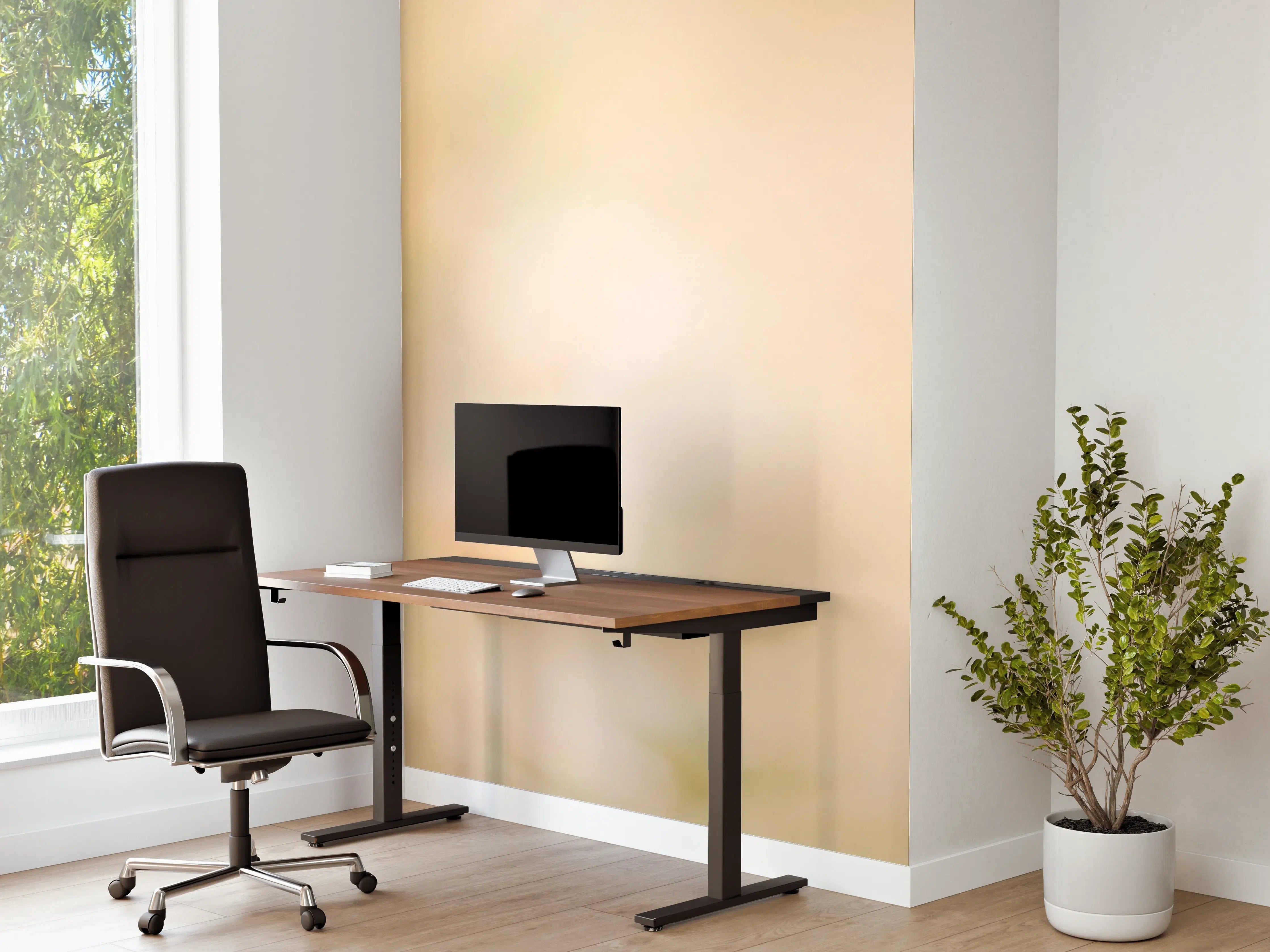 Büro Wandgestaltung - Schmetterling auf eine orangene Blume