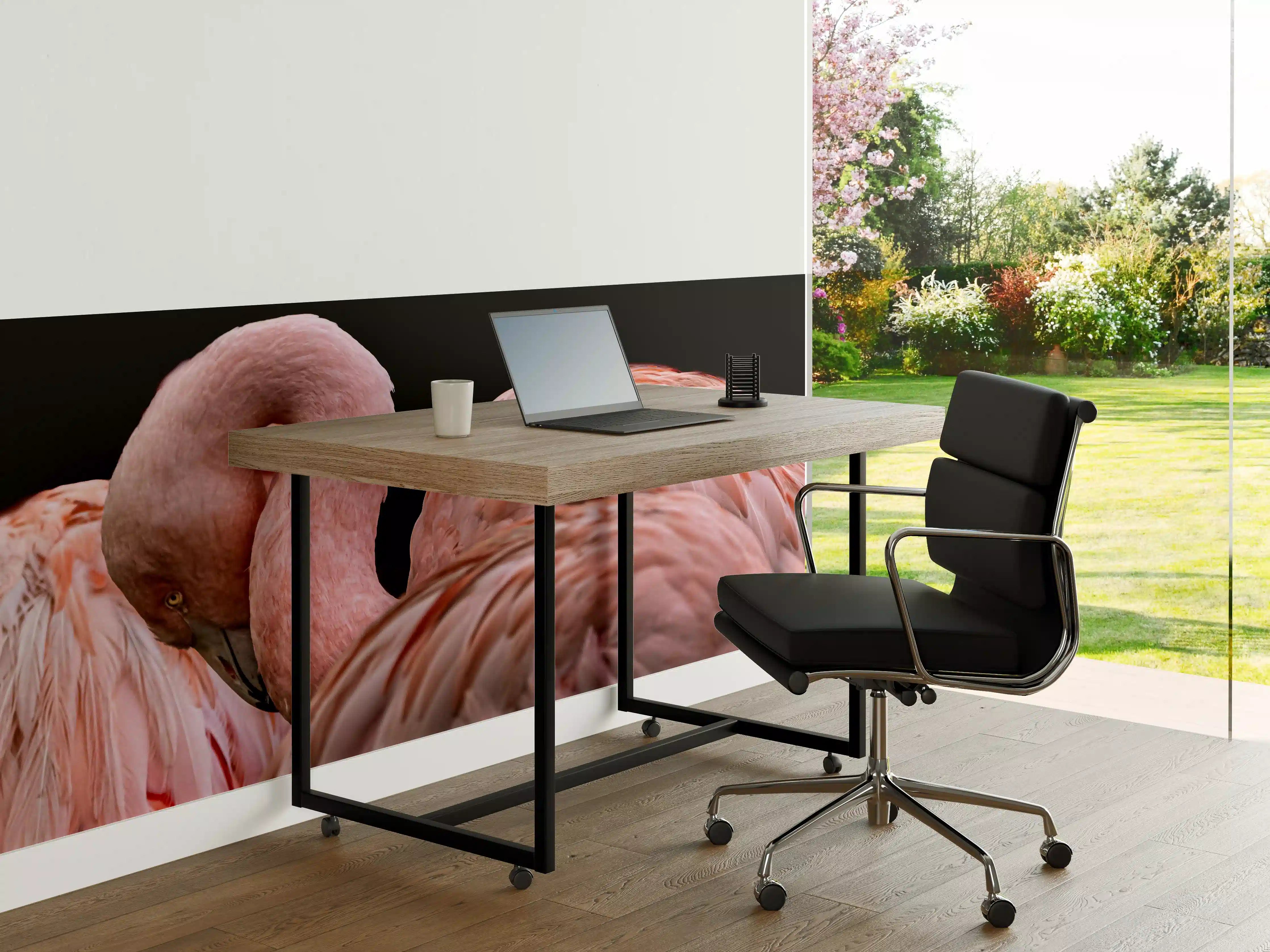 Büro Wandgestaltung - Schnappschuss eines Flamingo
