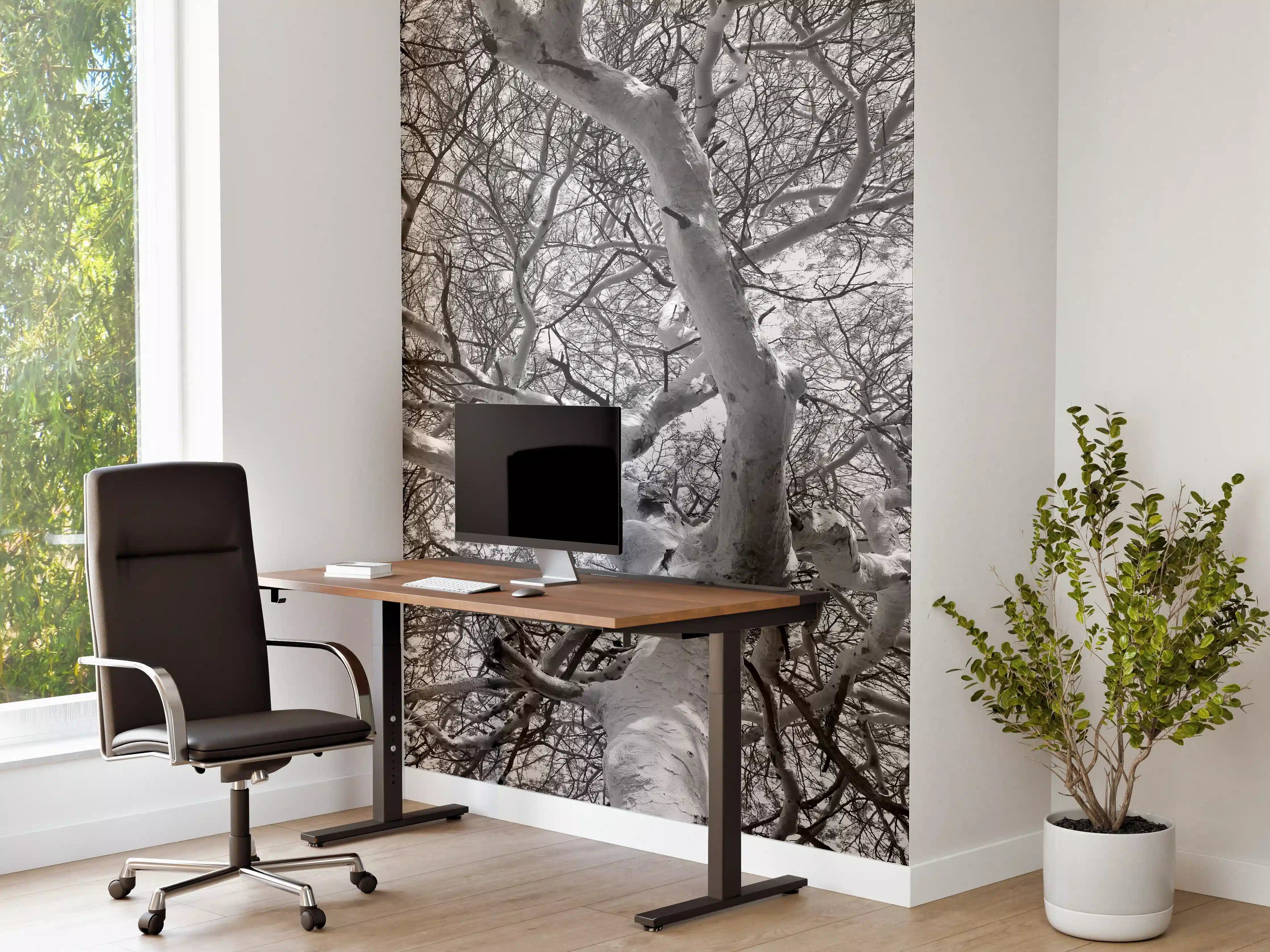 Büro Wandgestaltung - Schneeüberdeckte Baumkrone