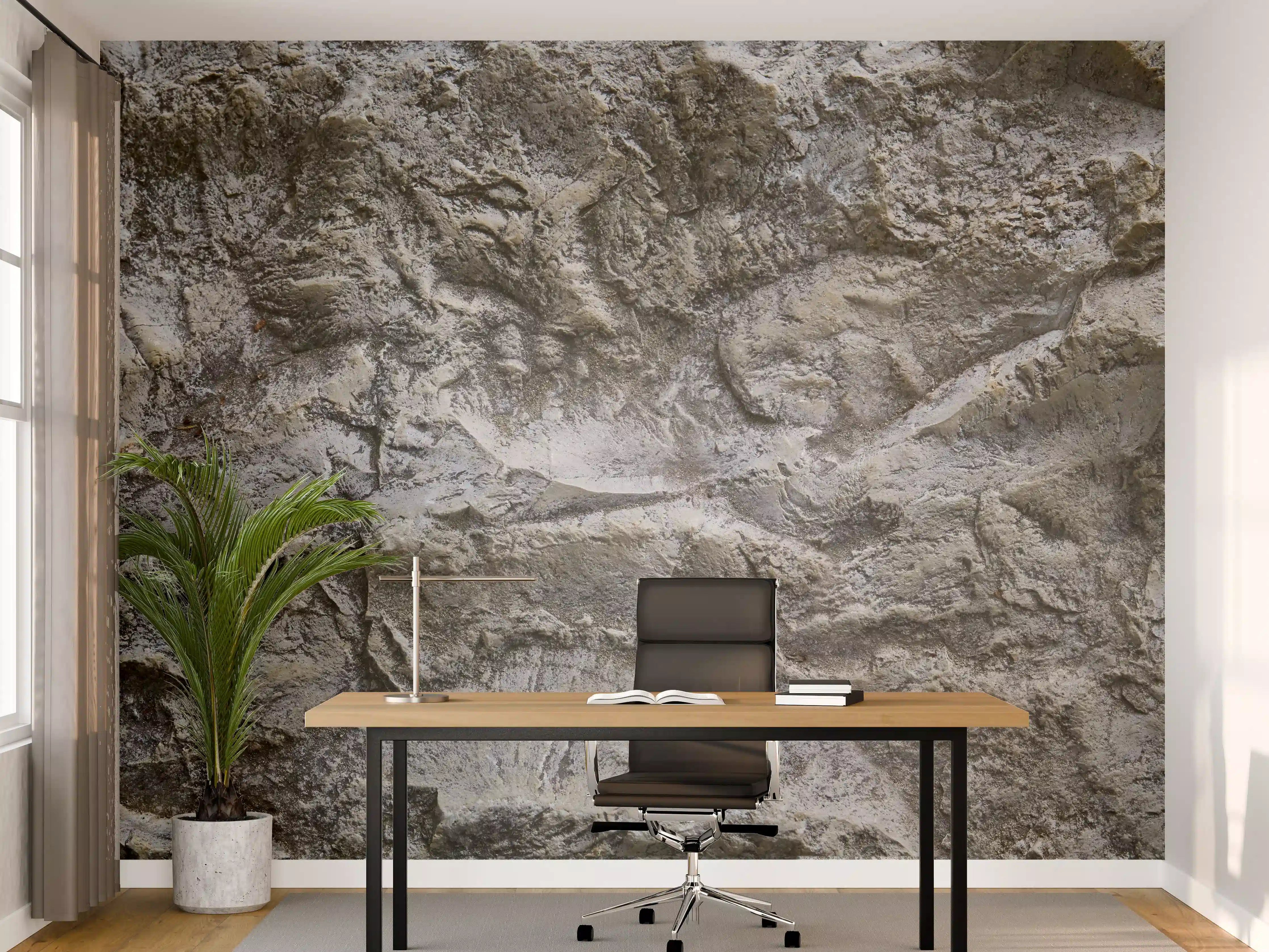 Büro Wandgestaltung - Schöne Felsstruktur - Granit