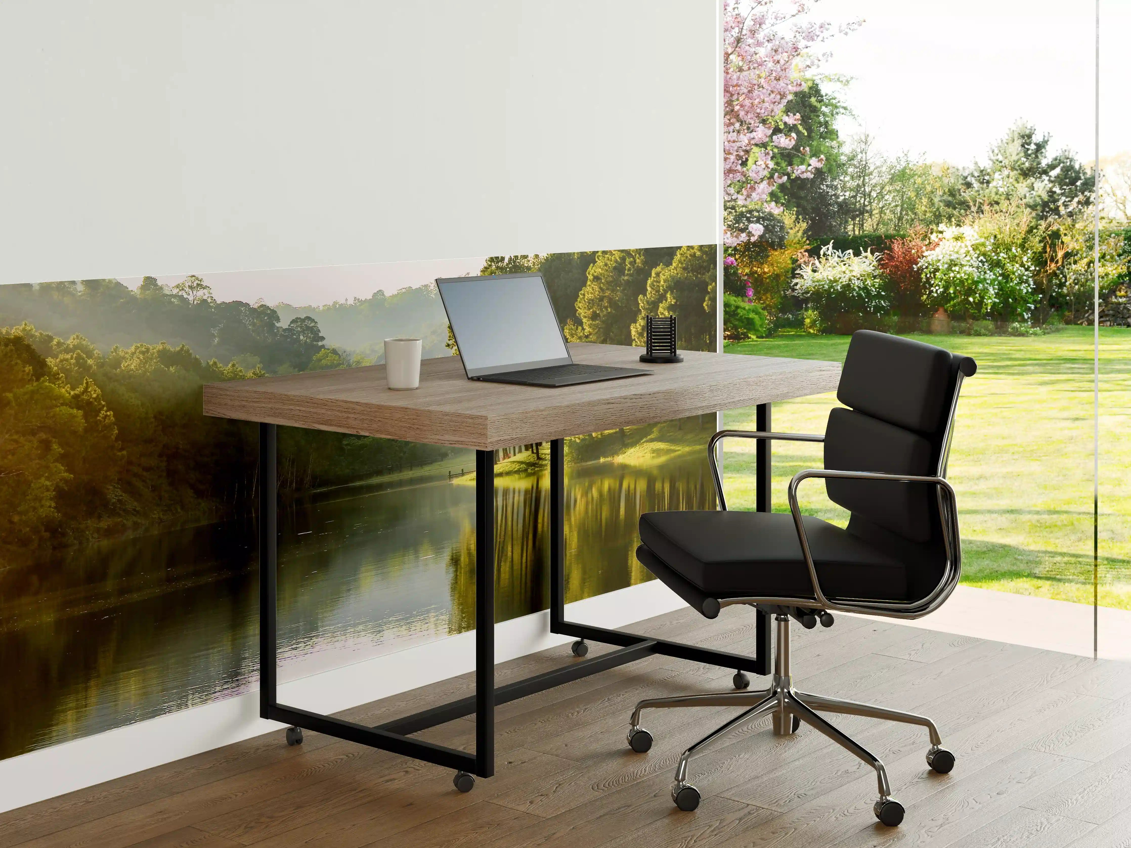 Büro Wandgestaltung - Schöne Seelandschaft mit Kiefernwald
