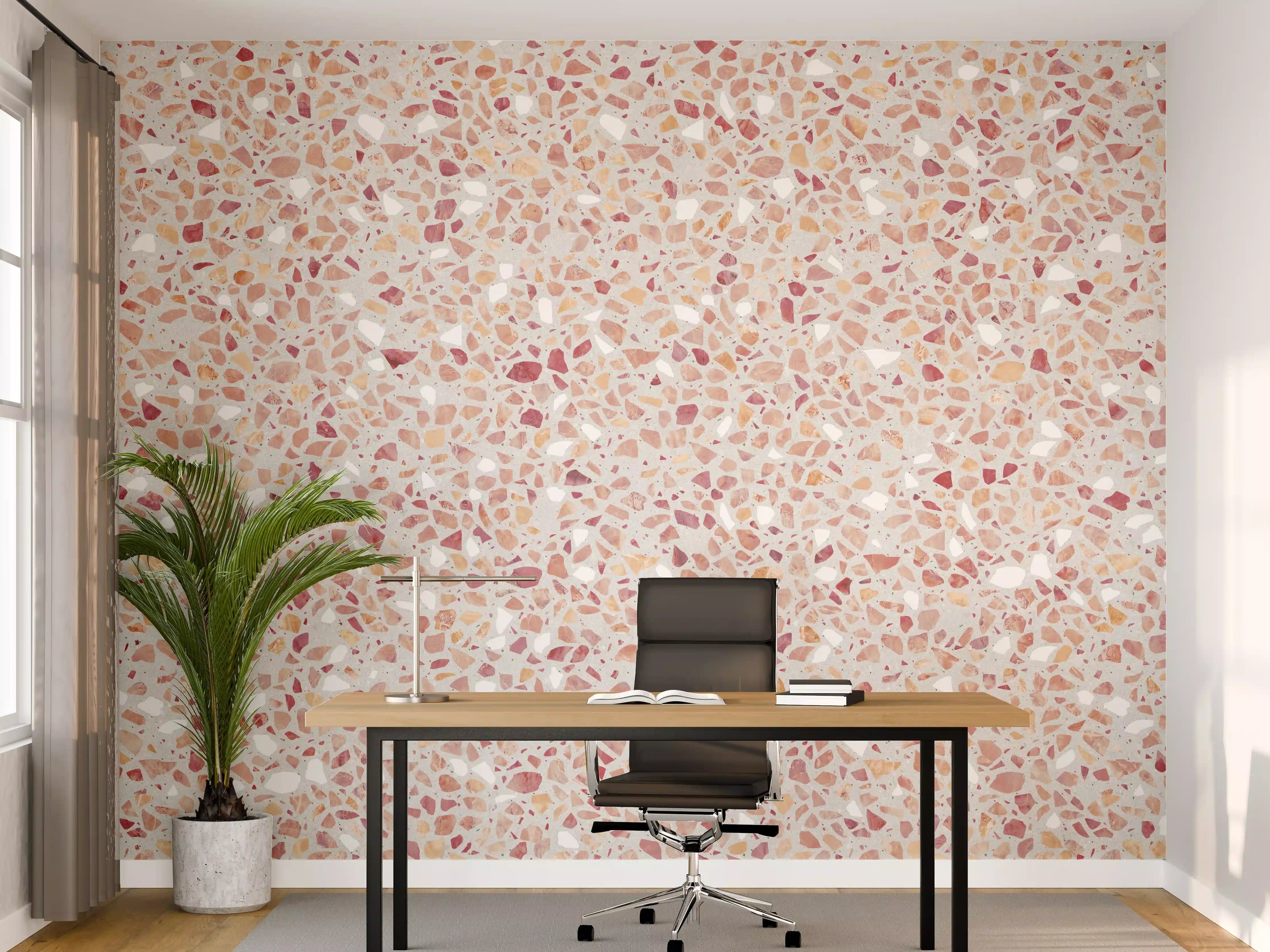 Büro Wandgestaltung - Schöne rote Terrazzo Stein Textur