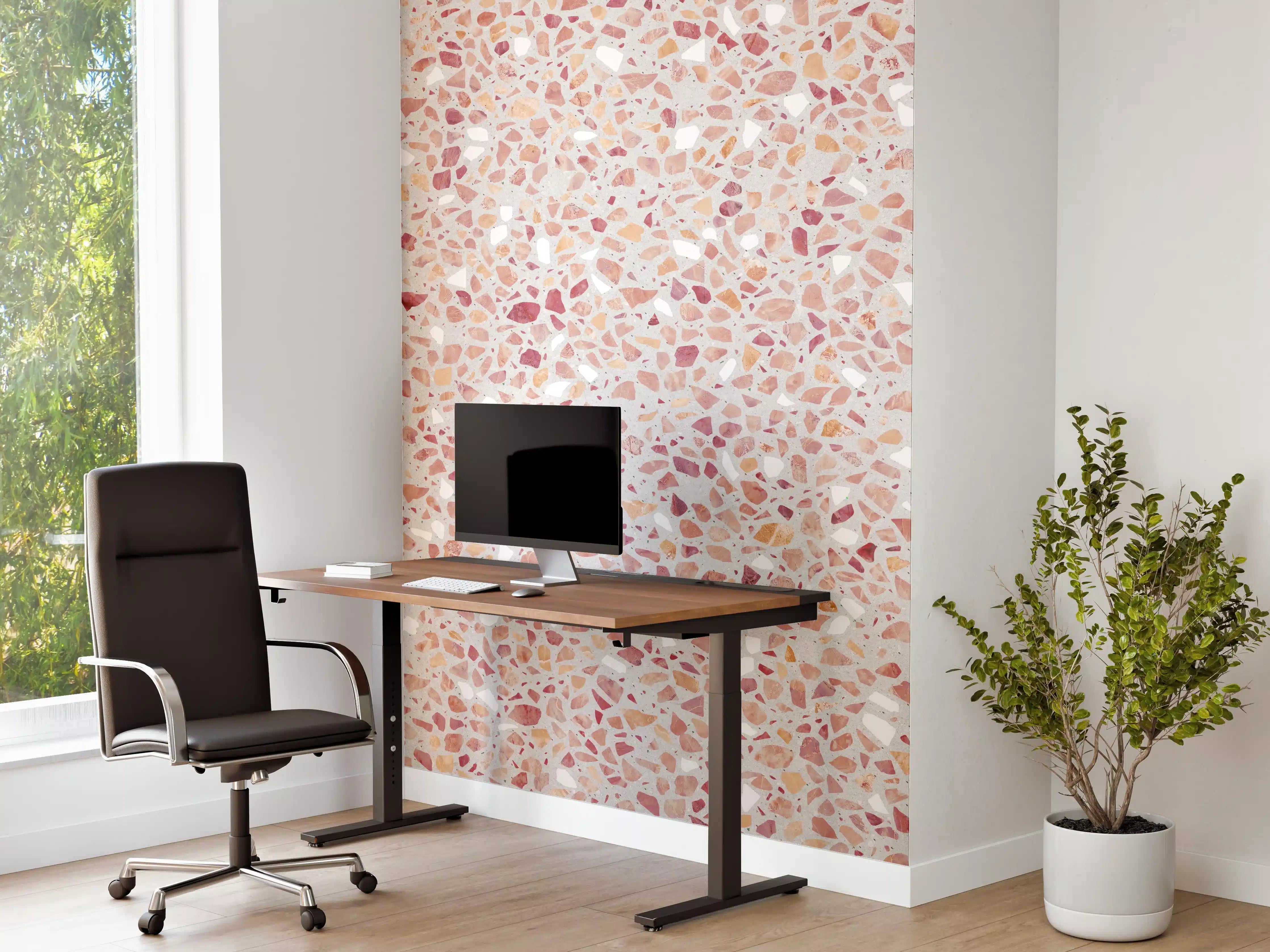 Büro Wandgestaltung - Schöne rote Terrazzo Stein Textur