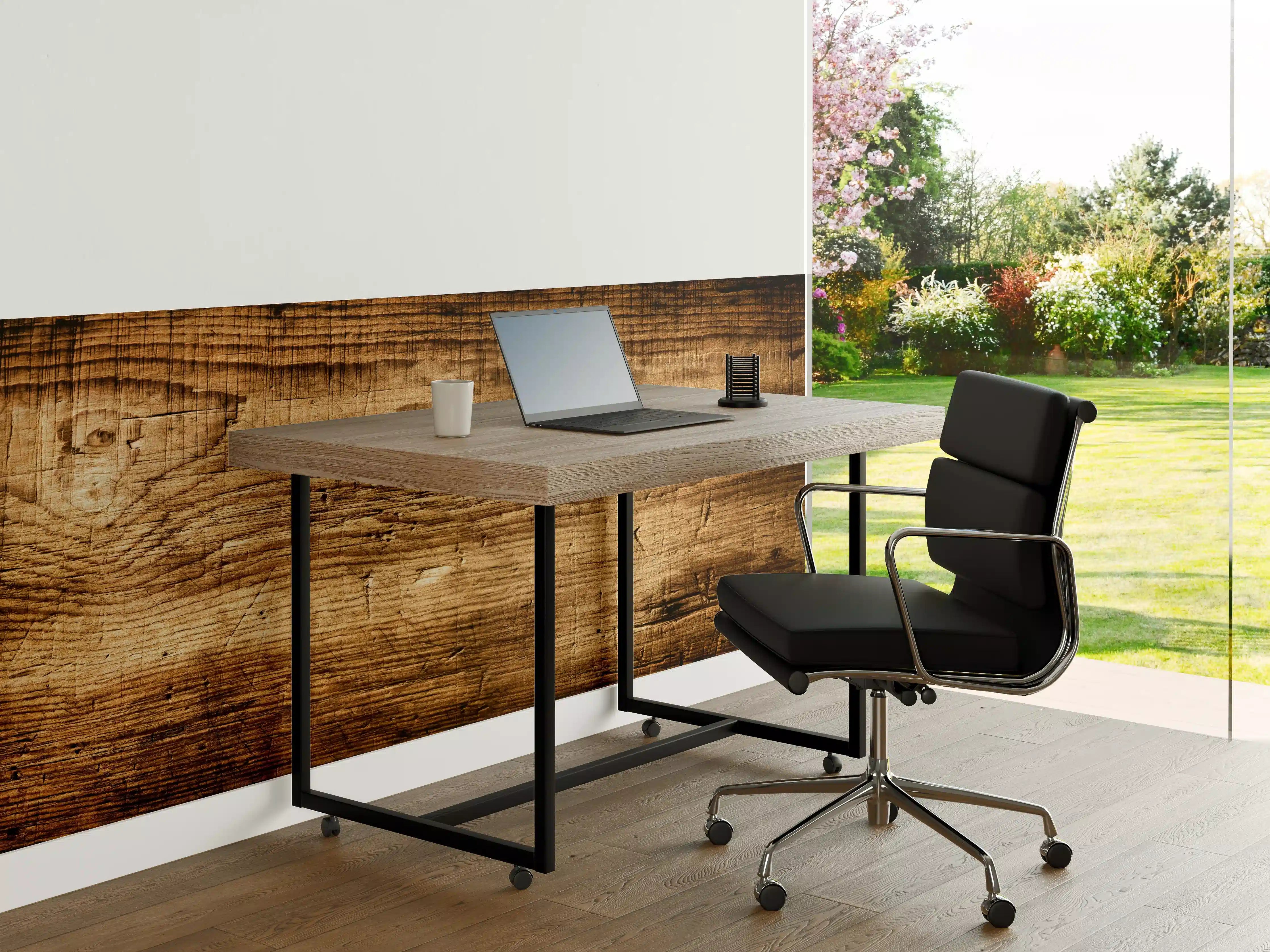 Büro Wandgestaltung - Schönes Eichenholz