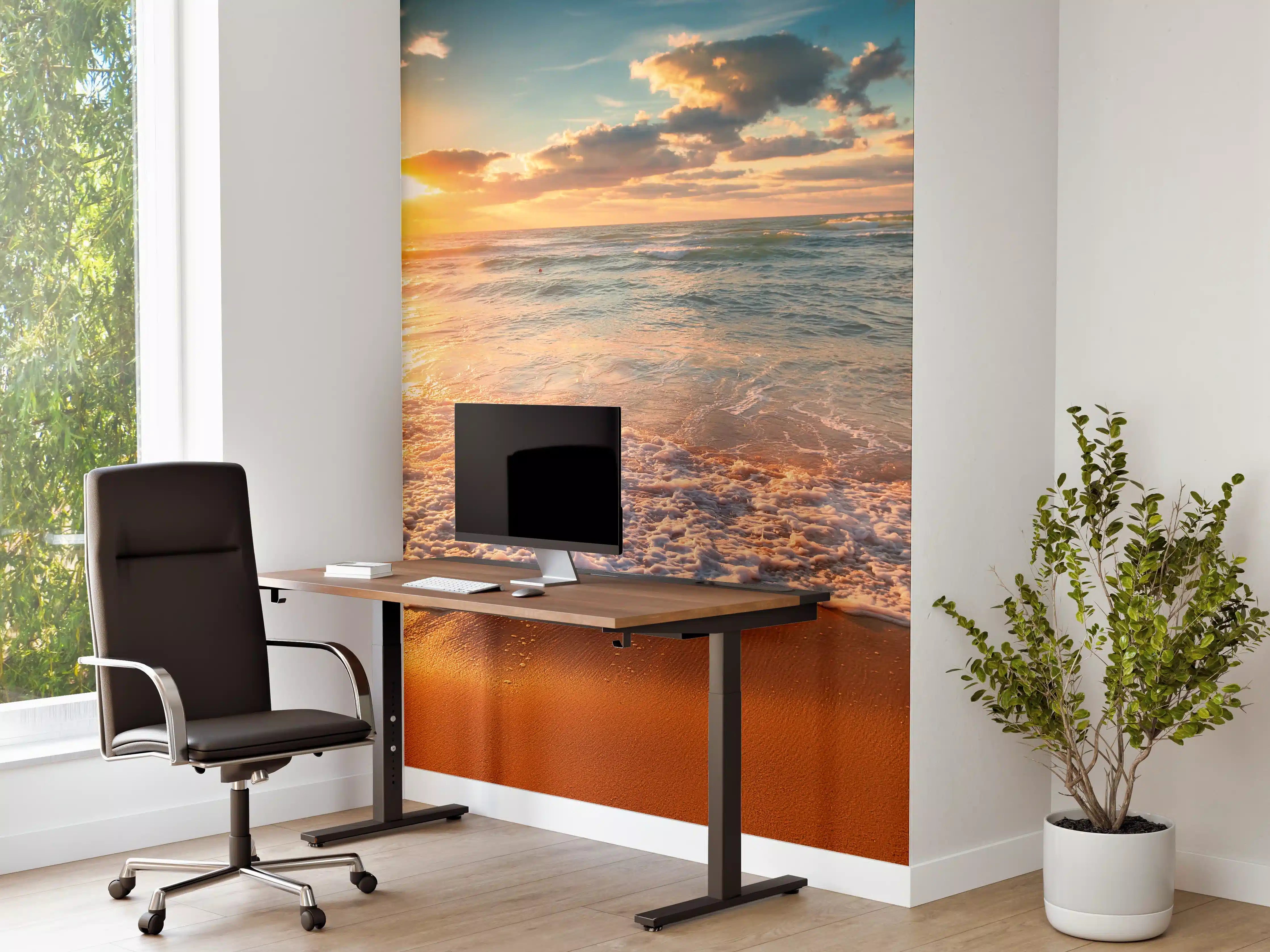 Büro Wandgestaltung - Schönes Sonnenlicht am Strand