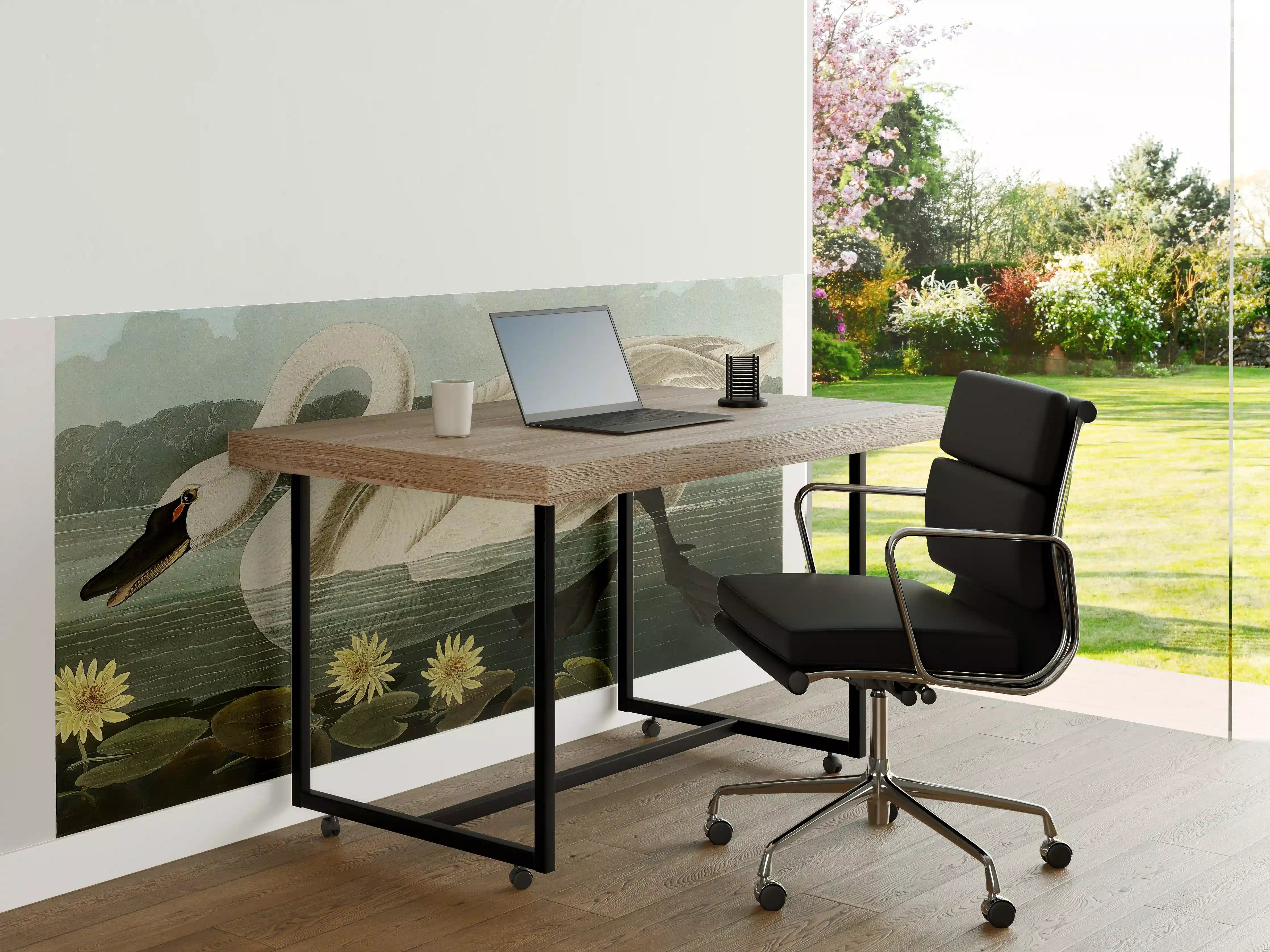 Büro Wandgestaltung - Schwan Portait - Robert Havell