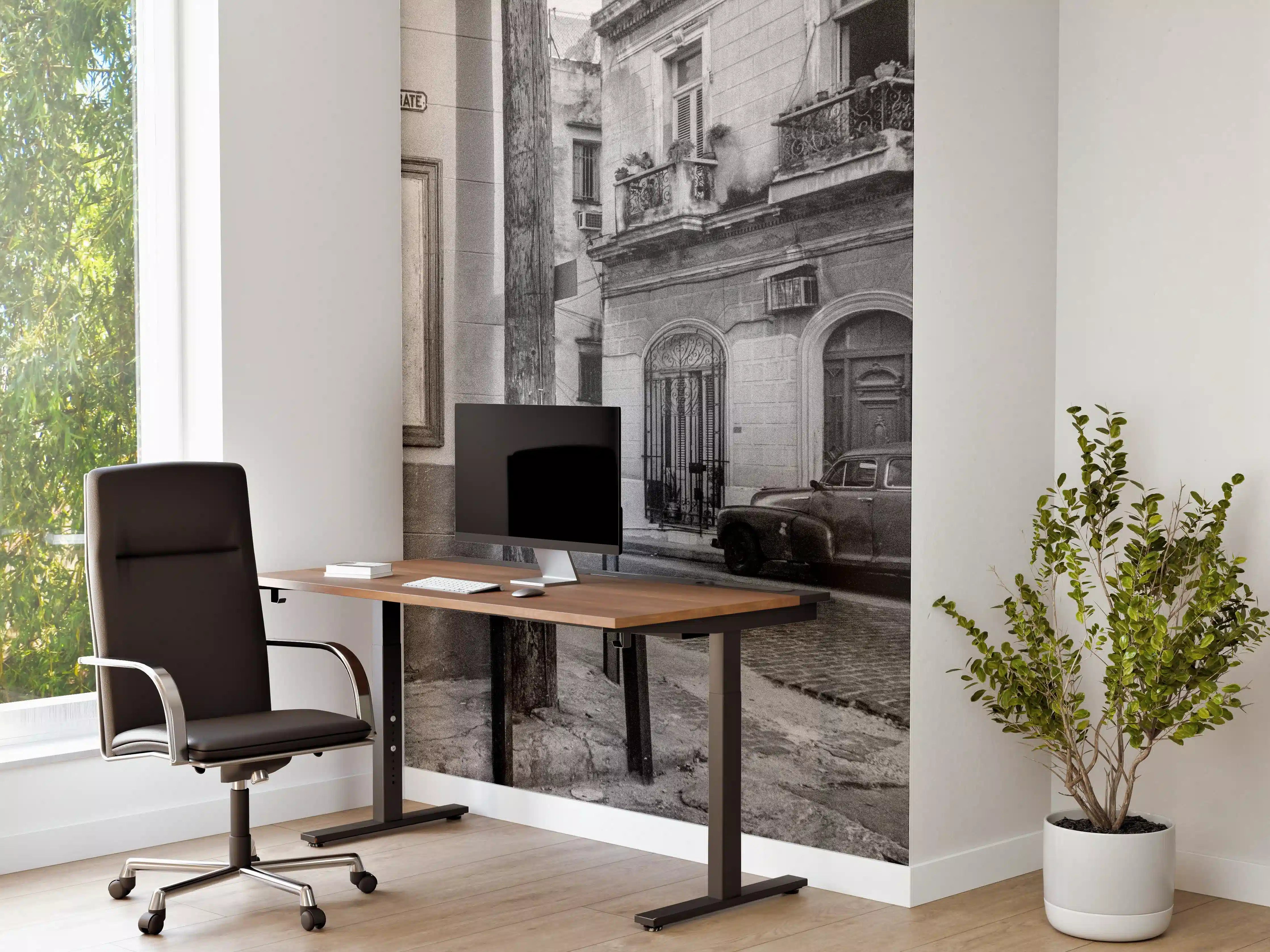 Büro Wandgestaltung - Schwarz - weißes Stadtbild