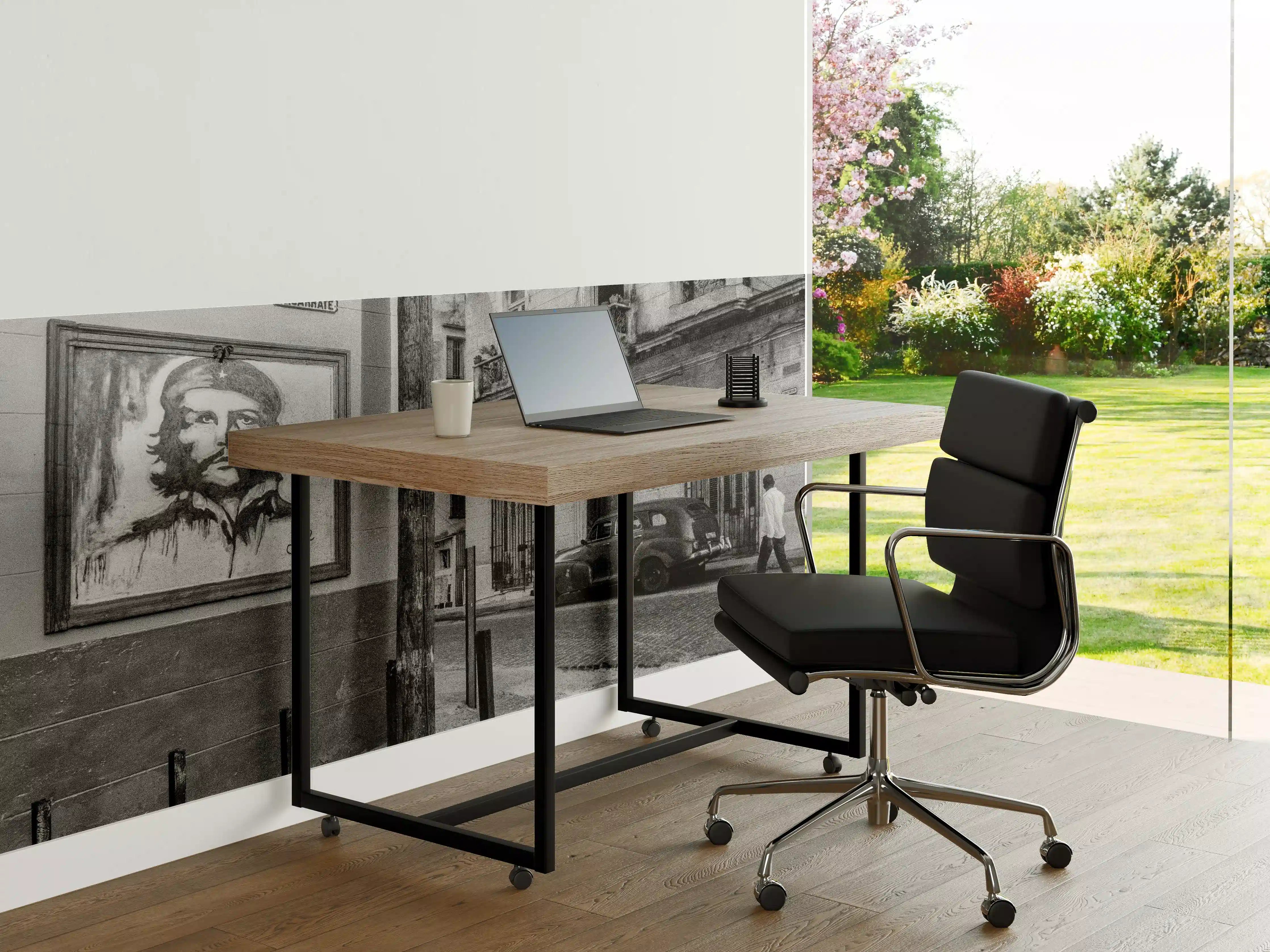 Büro Wandgestaltung - Schwarz - weißes Stadtbild