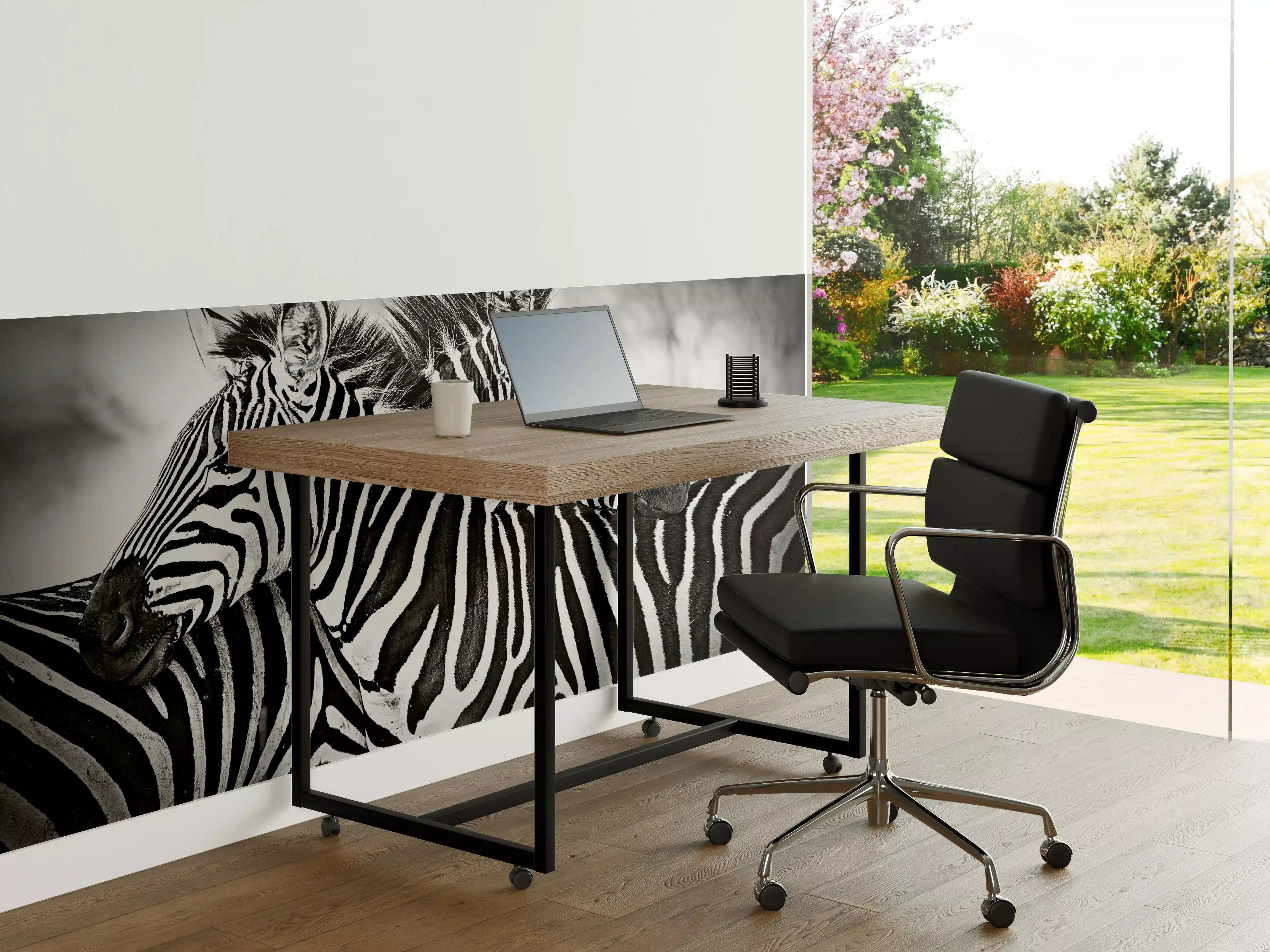 Büro Wandgestaltung - Schwarz-Weiß Zebrabotive