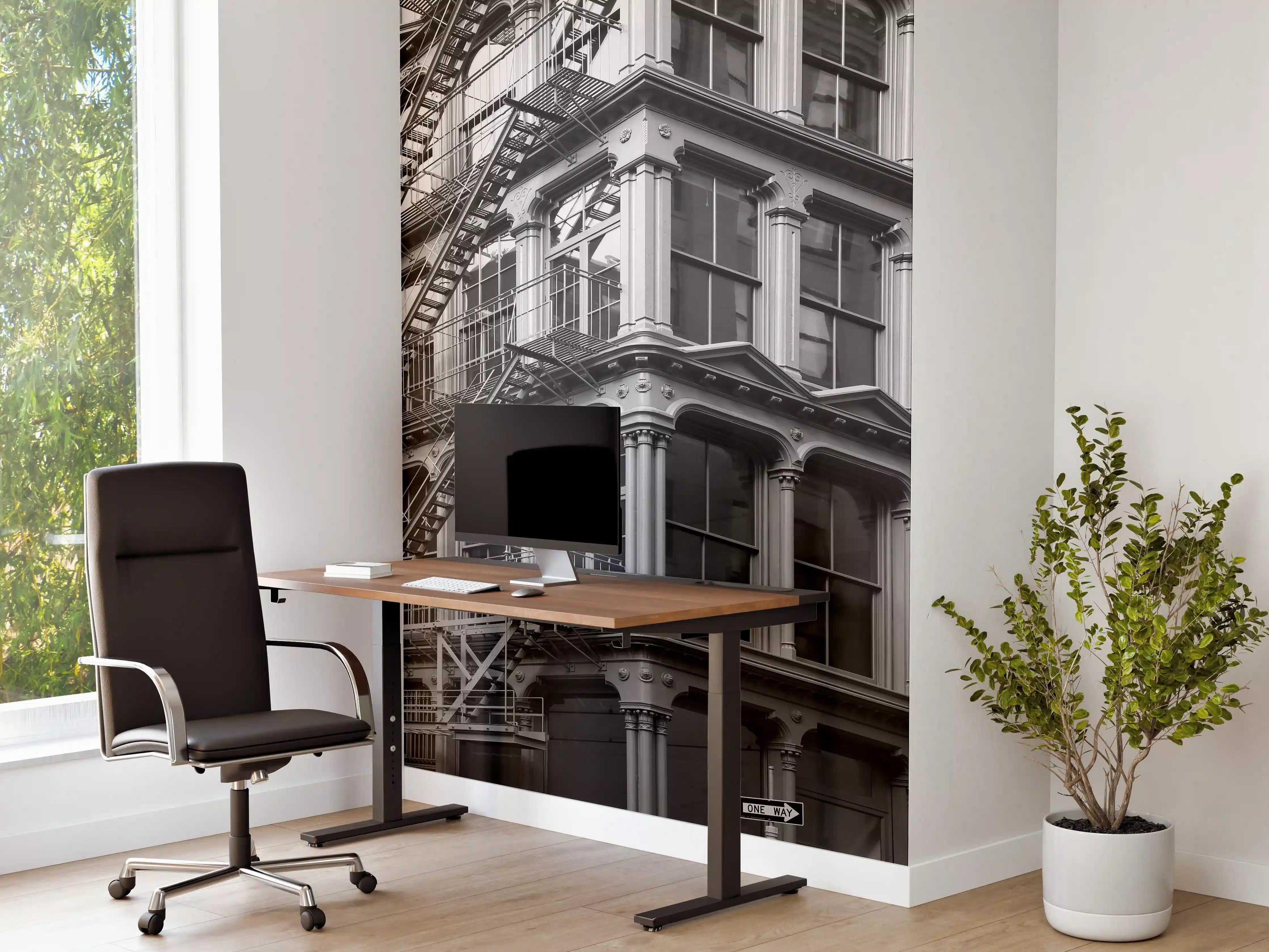 Büro Wandgestaltung - Schwarz-weiß Gebäude