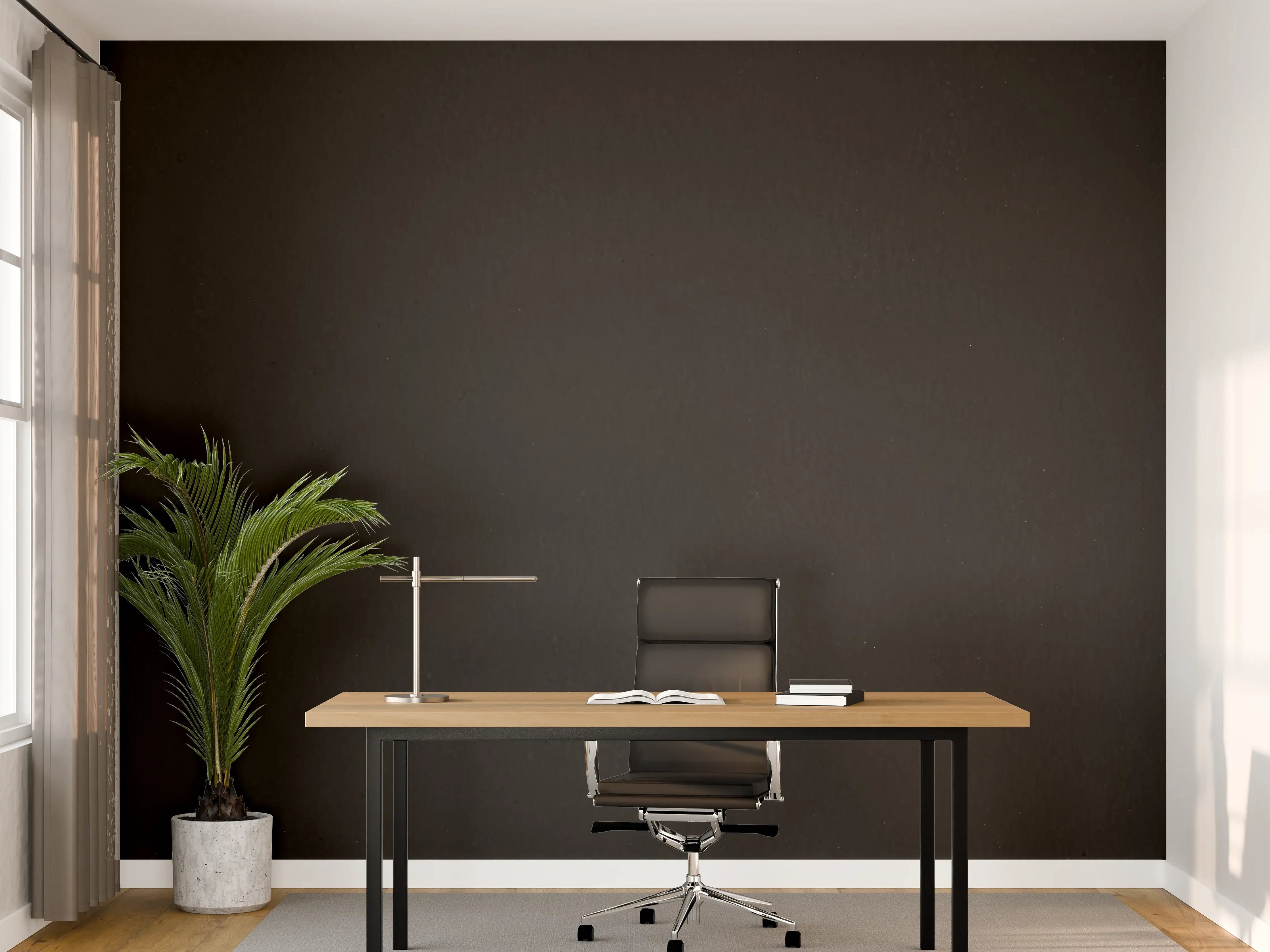 Büro Wandgestaltung - Schwarzer Schiefer