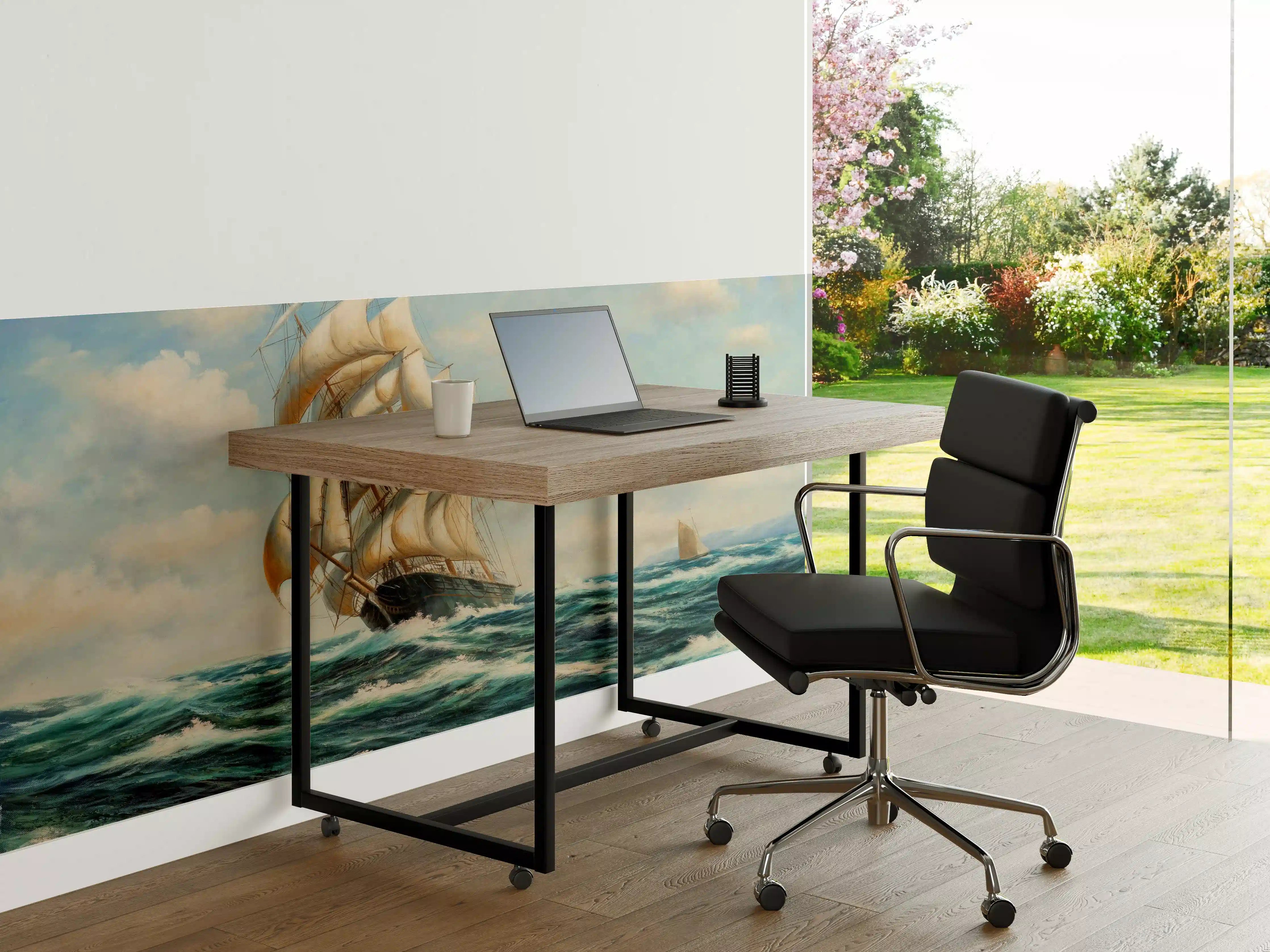 Büro Wandgestaltung - Segelschiff auf hoher See - Ölgemälde