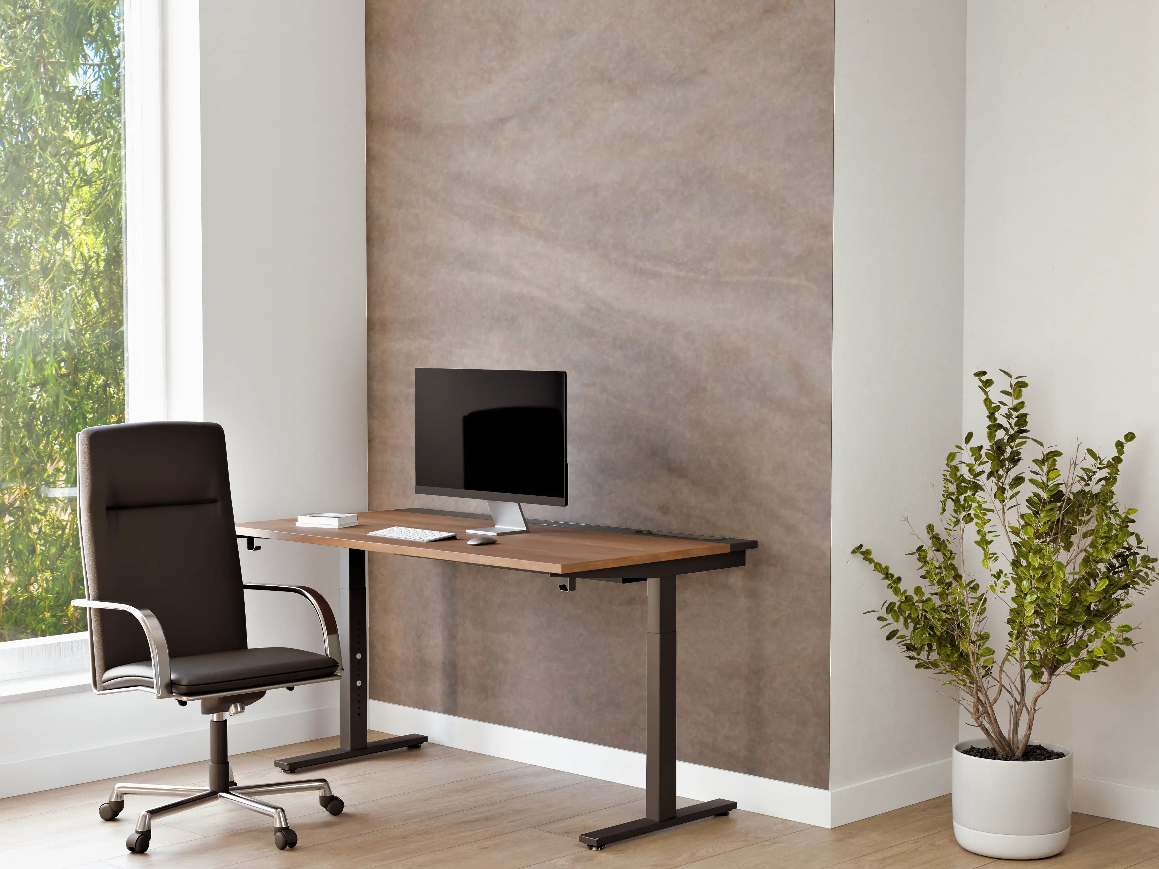 Büro Wandgestaltung - Seidige Grau-Beige Marmortextur