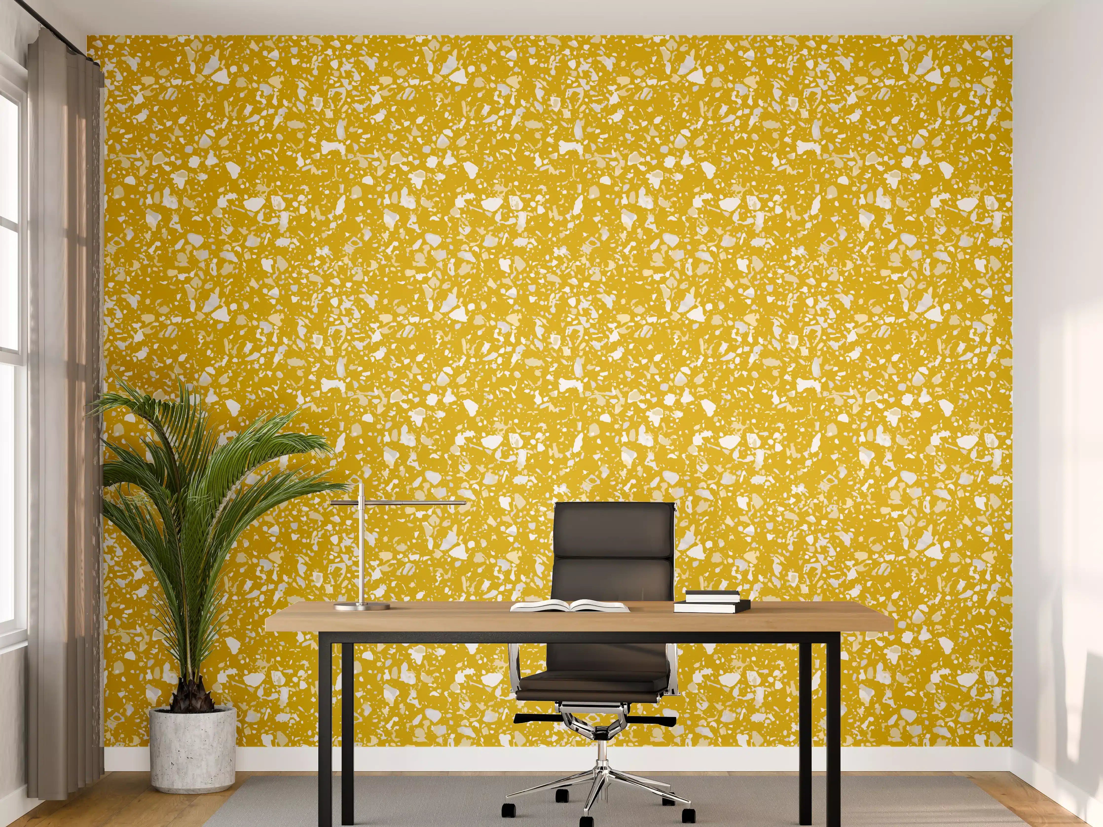 Büro Wandgestaltung - Senape-Terrazzo-Design für moderne Räume
