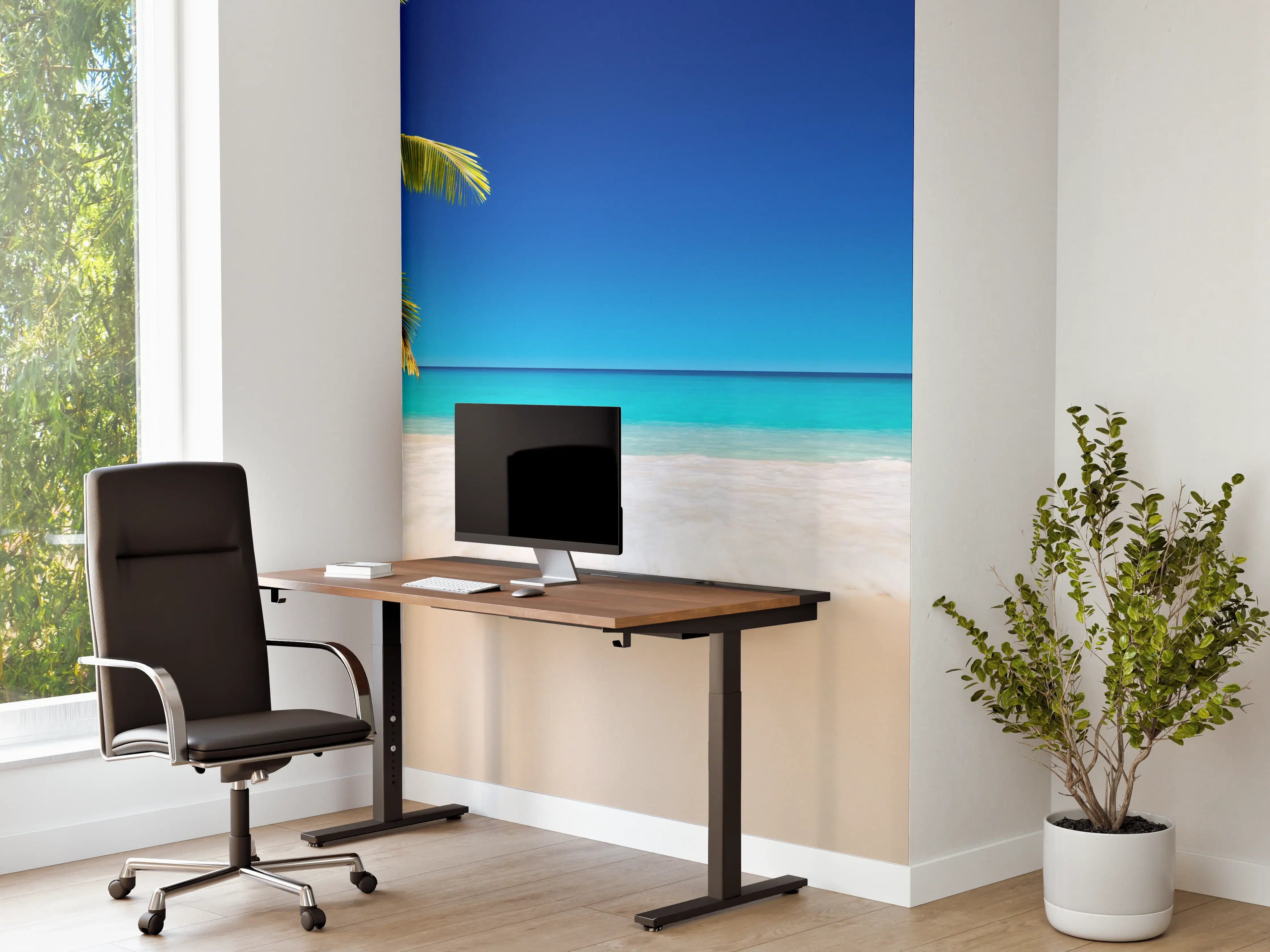Büro Wandgestaltung - Seychellen Strand