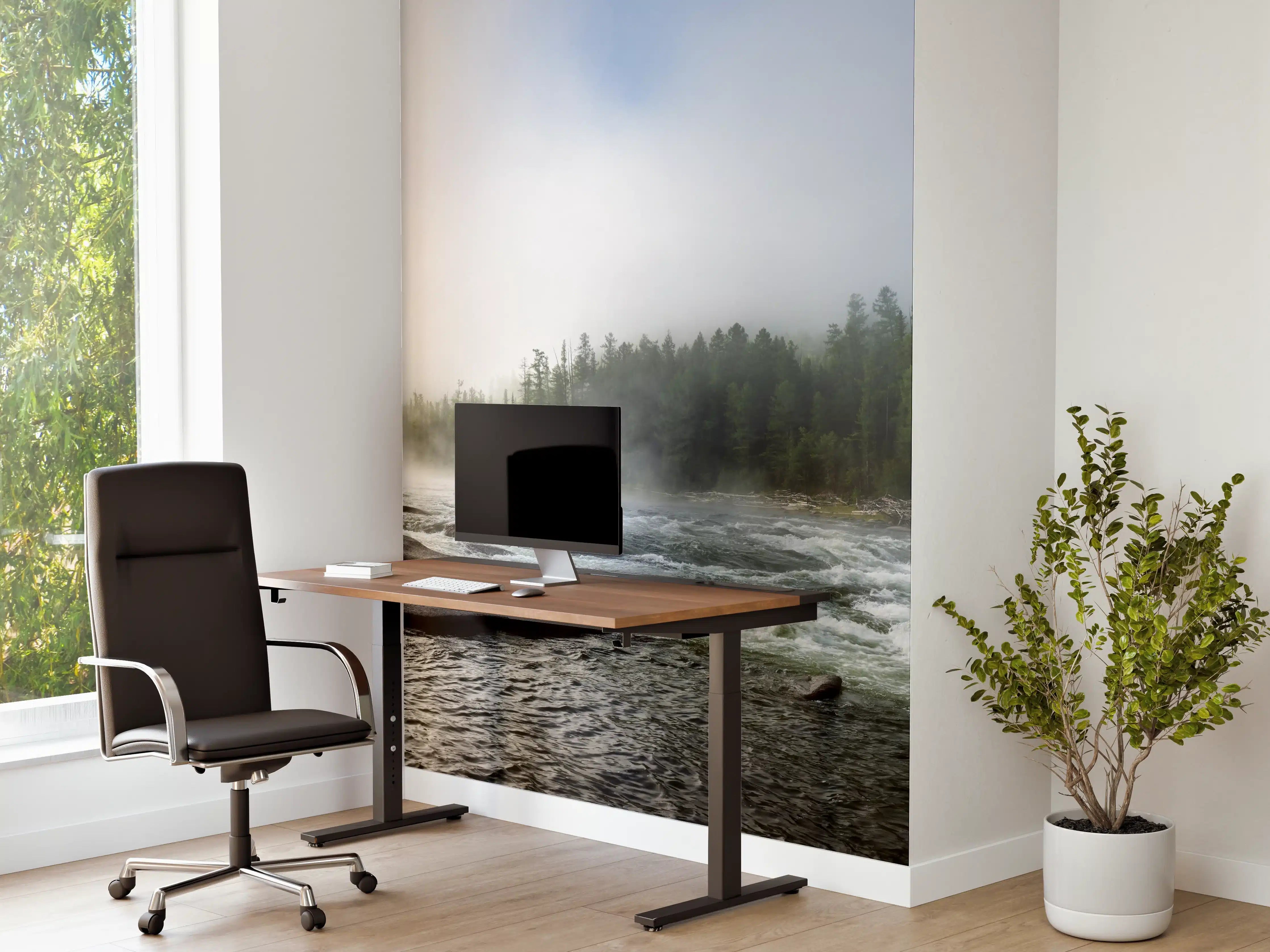 Büro Wandgestaltung - Sibirischer Fluss Balyiktyig