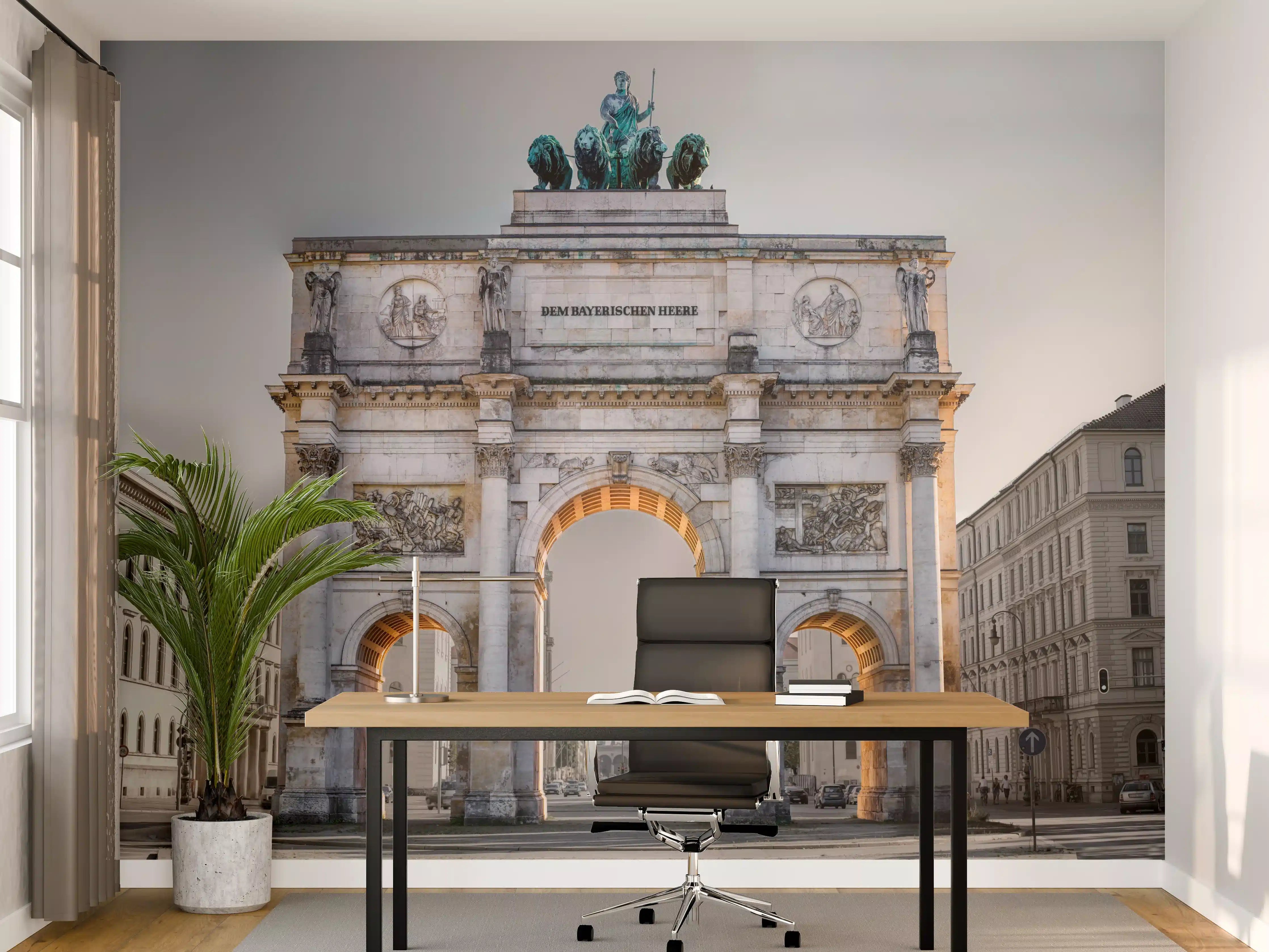Büro Wandgestaltung - Siegestor in München an der Leopoldstraße