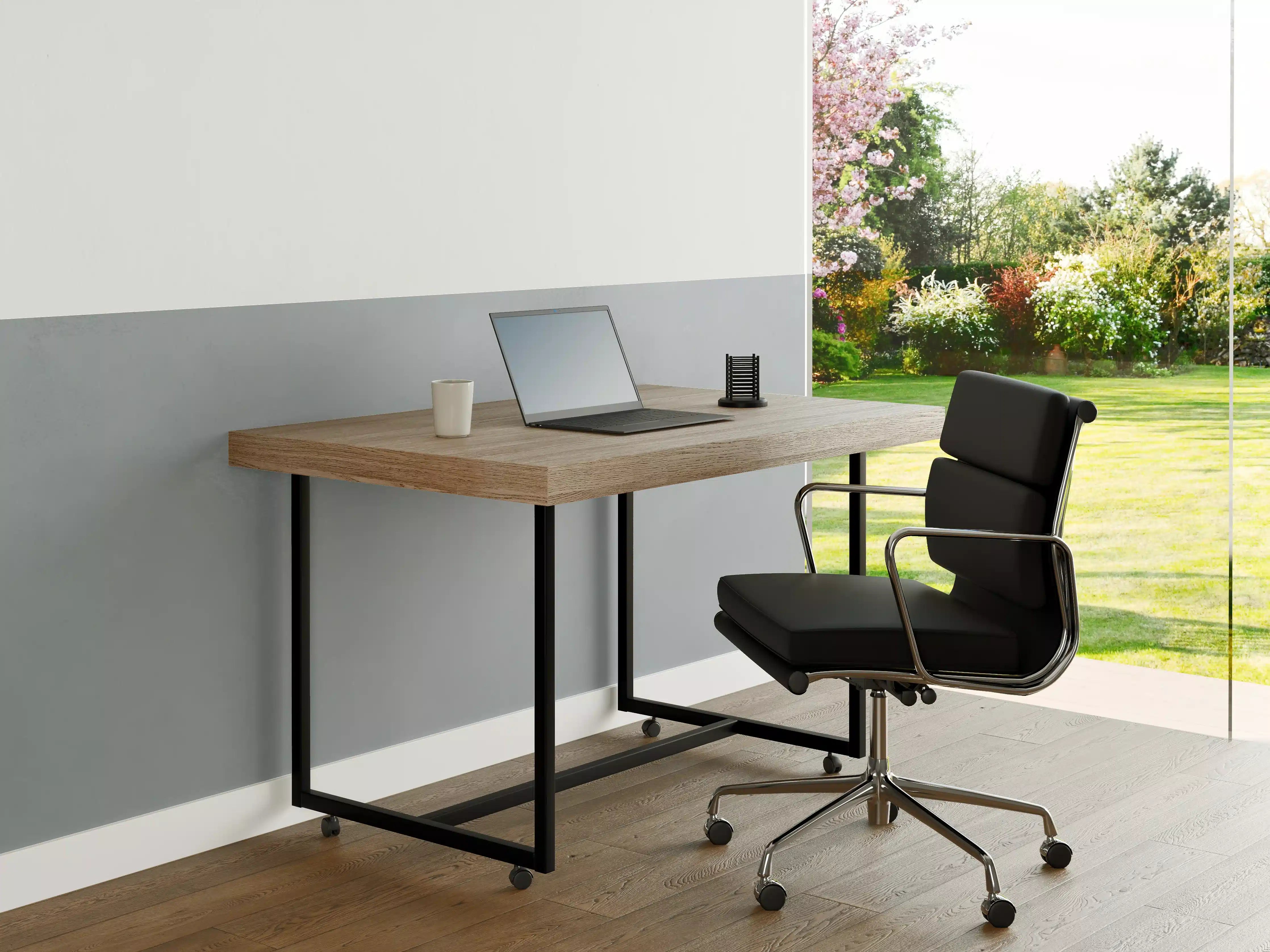Büro Wandgestaltung - Silberne Mauer mit Grau-Textur
