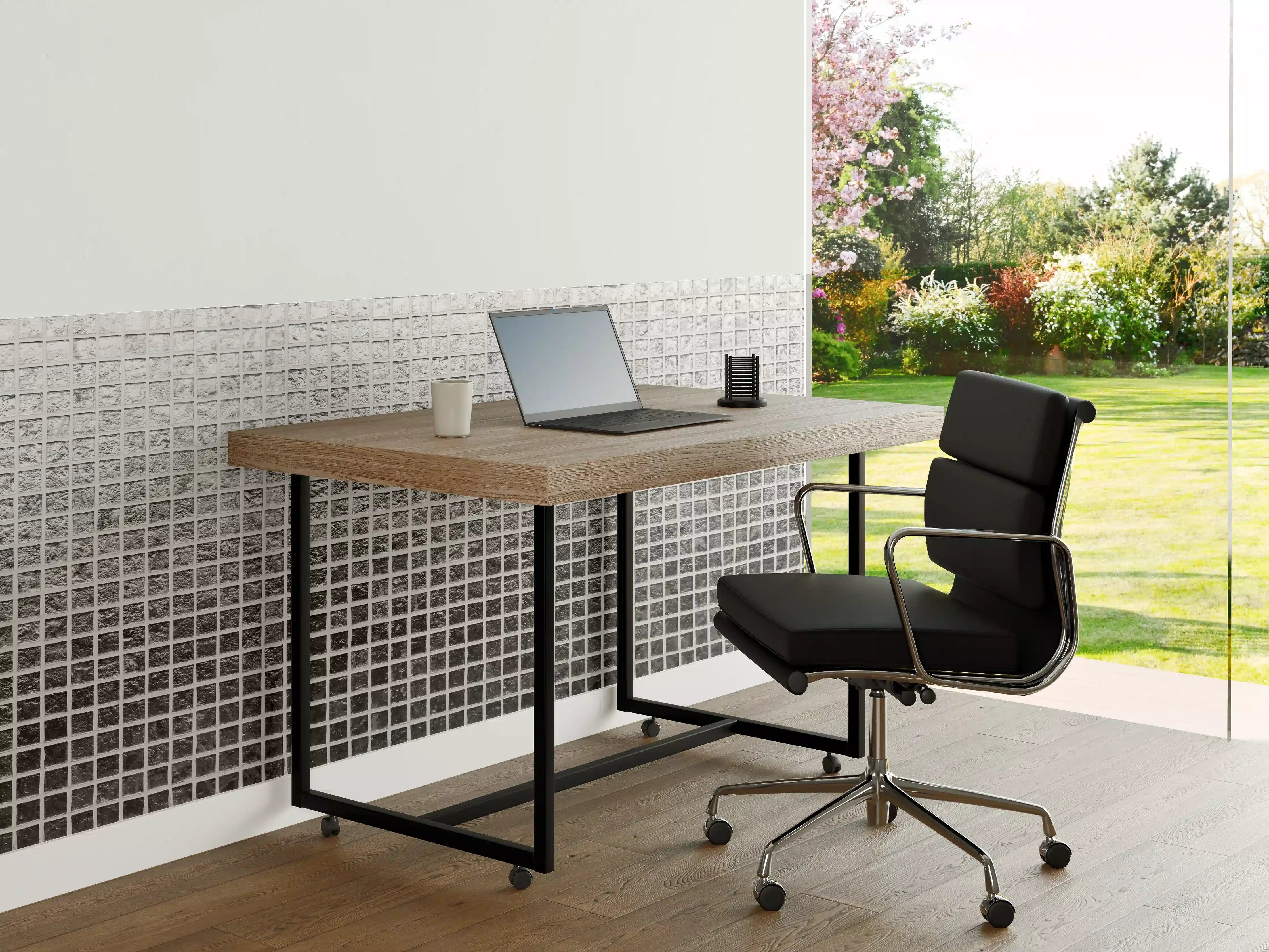 Büro Wandgestaltung - Silbernes Fliesen Mosaikmuster