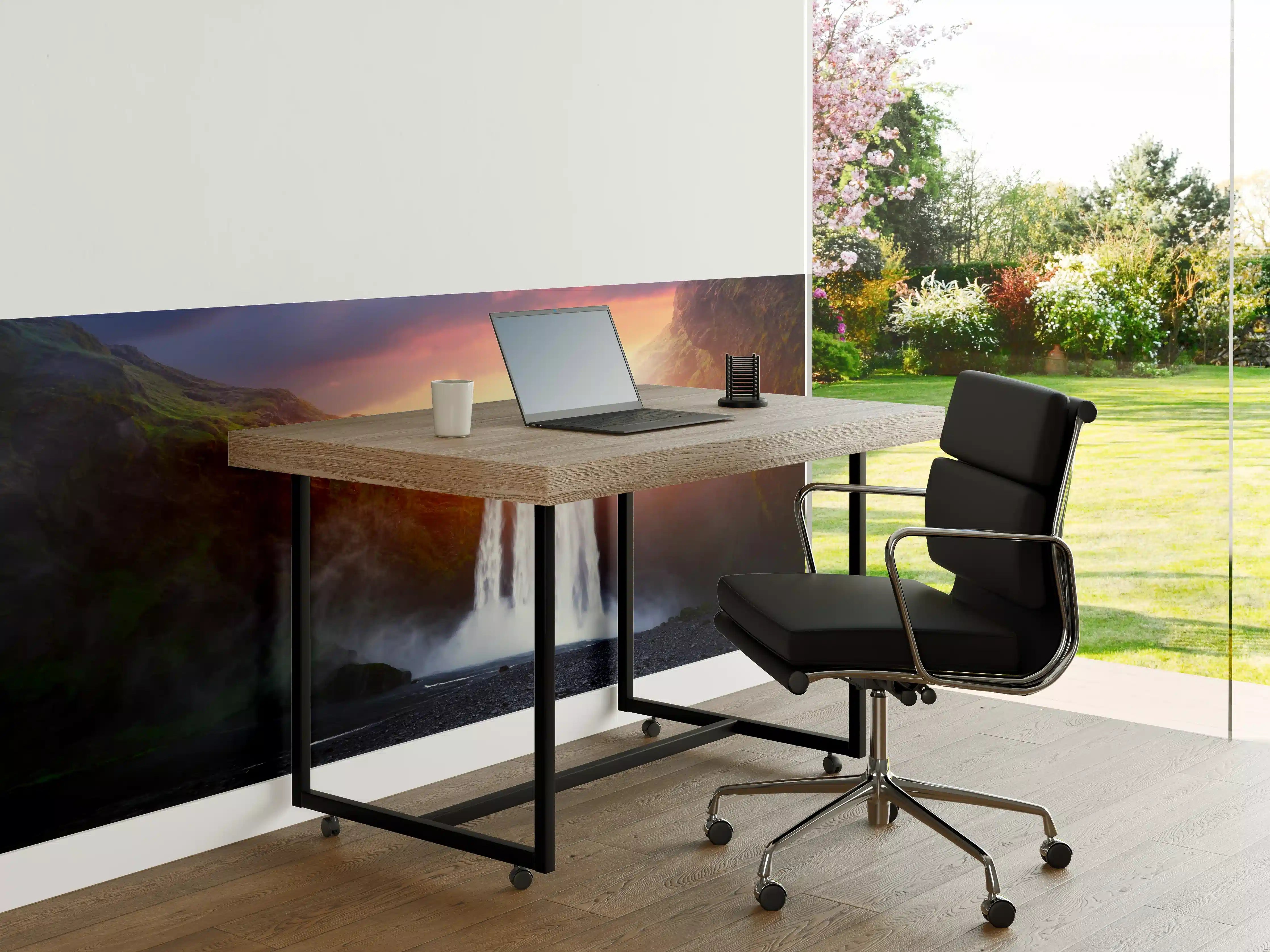 Büro Wandgestaltung - Skogafoss Wasserfall bei Sonnenuntergang