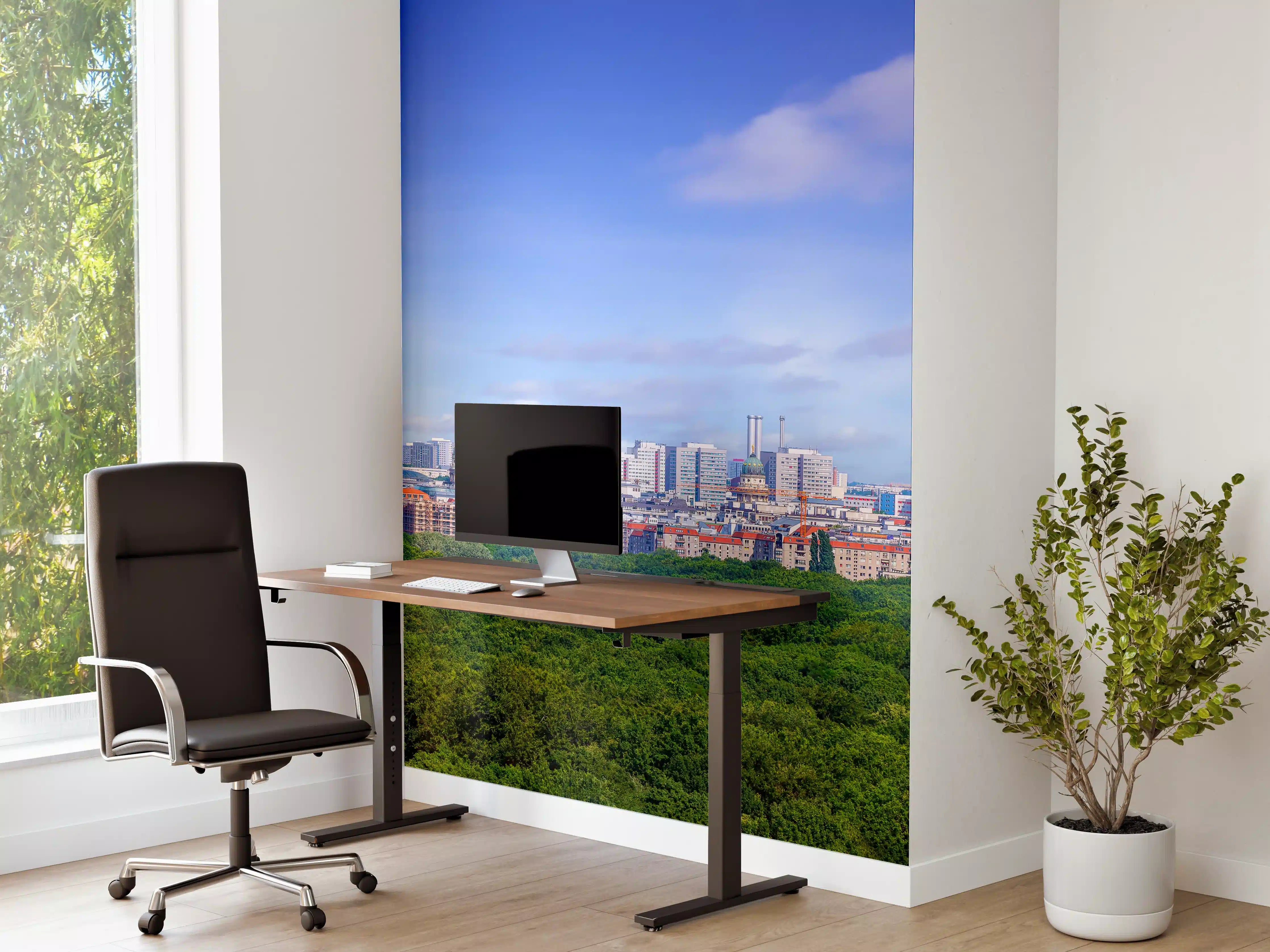 Büro Wandgestaltung - Skyline von Berlin