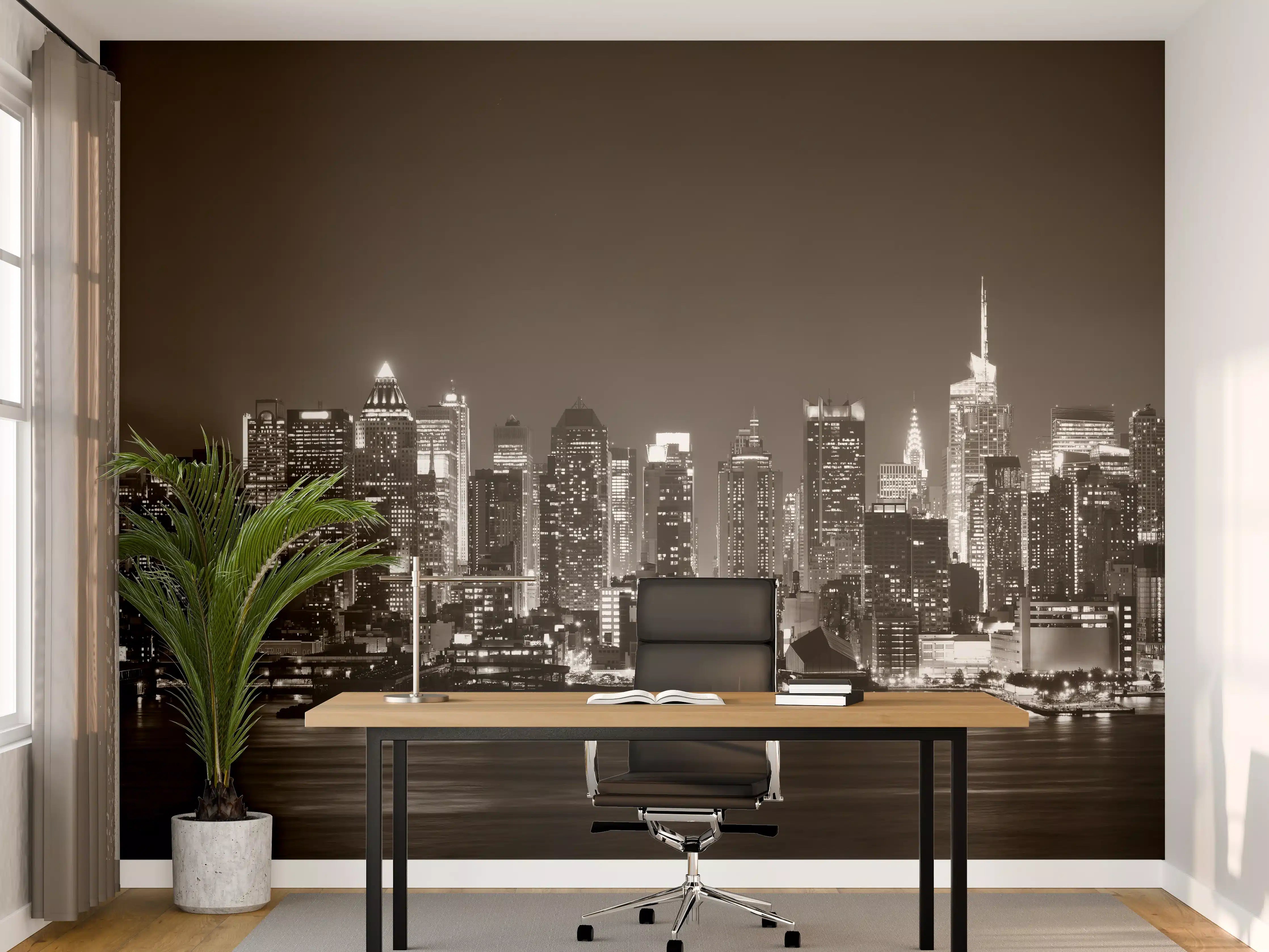 Büro Wandgestaltung - Skyline von Midtown Manhattan