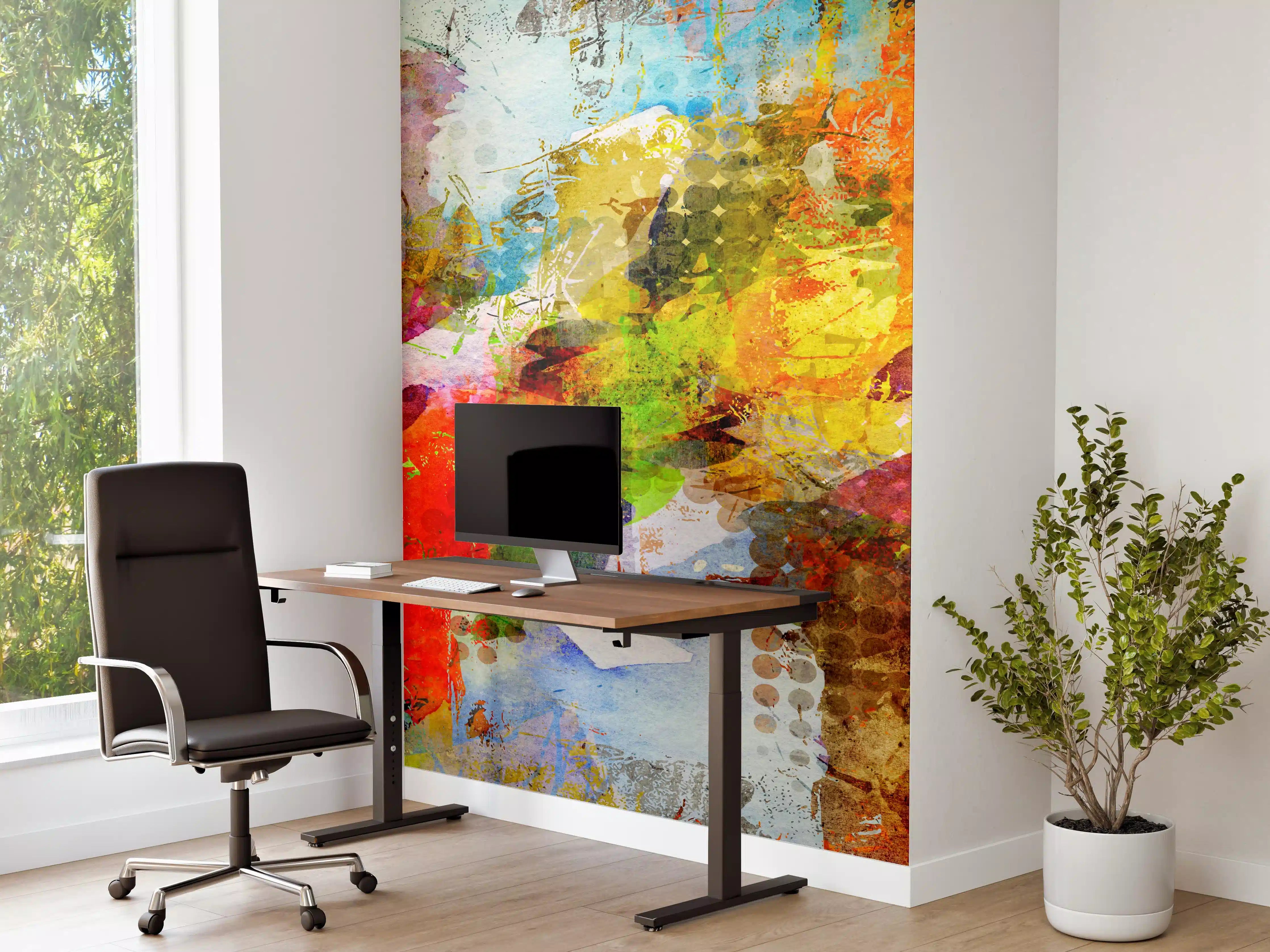 Büro Wandgestaltung - Sommerfarben im Graffiti-Stil