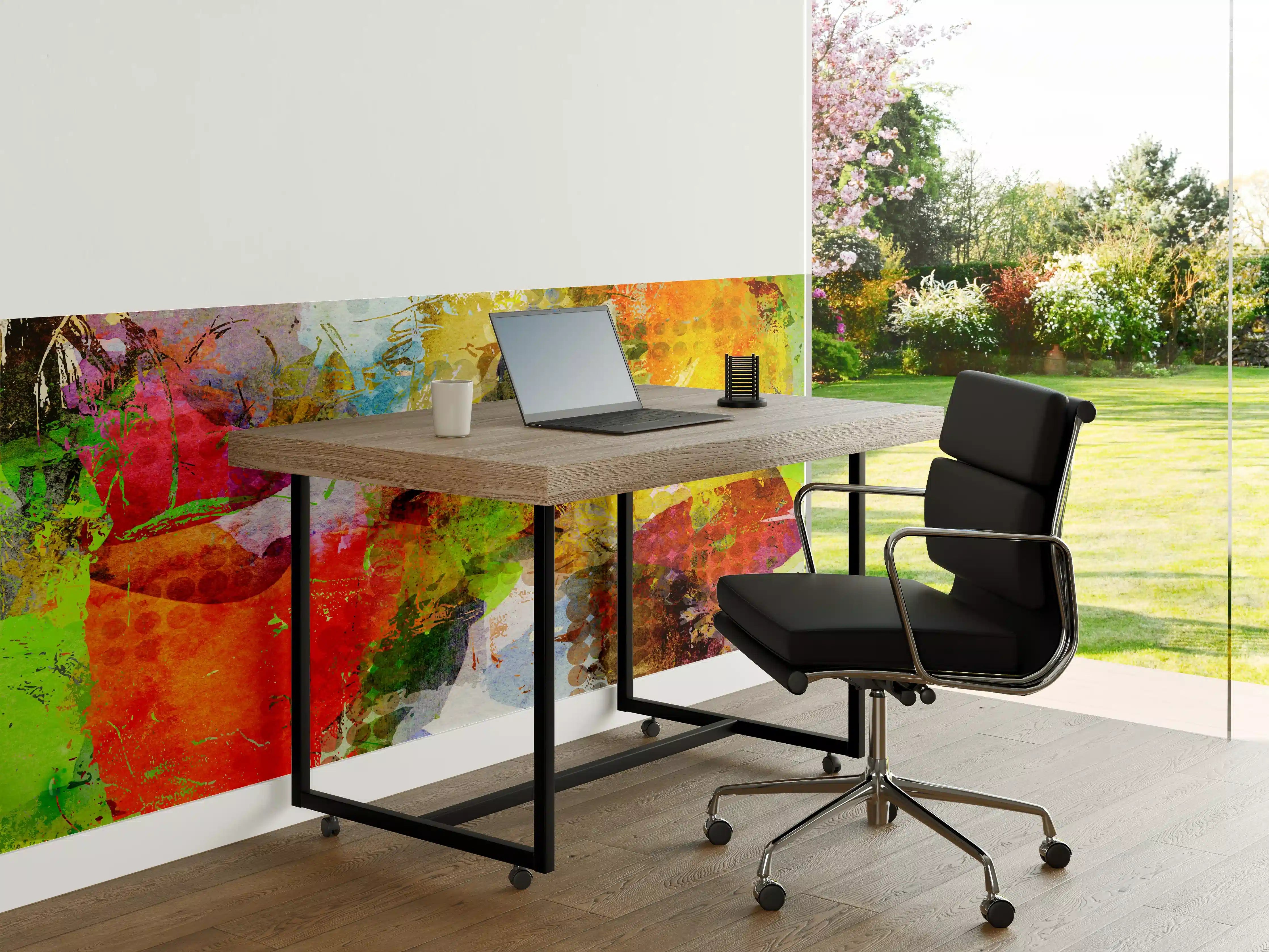 Büro Wandgestaltung - Sommerfarben im Graffiti-Stil