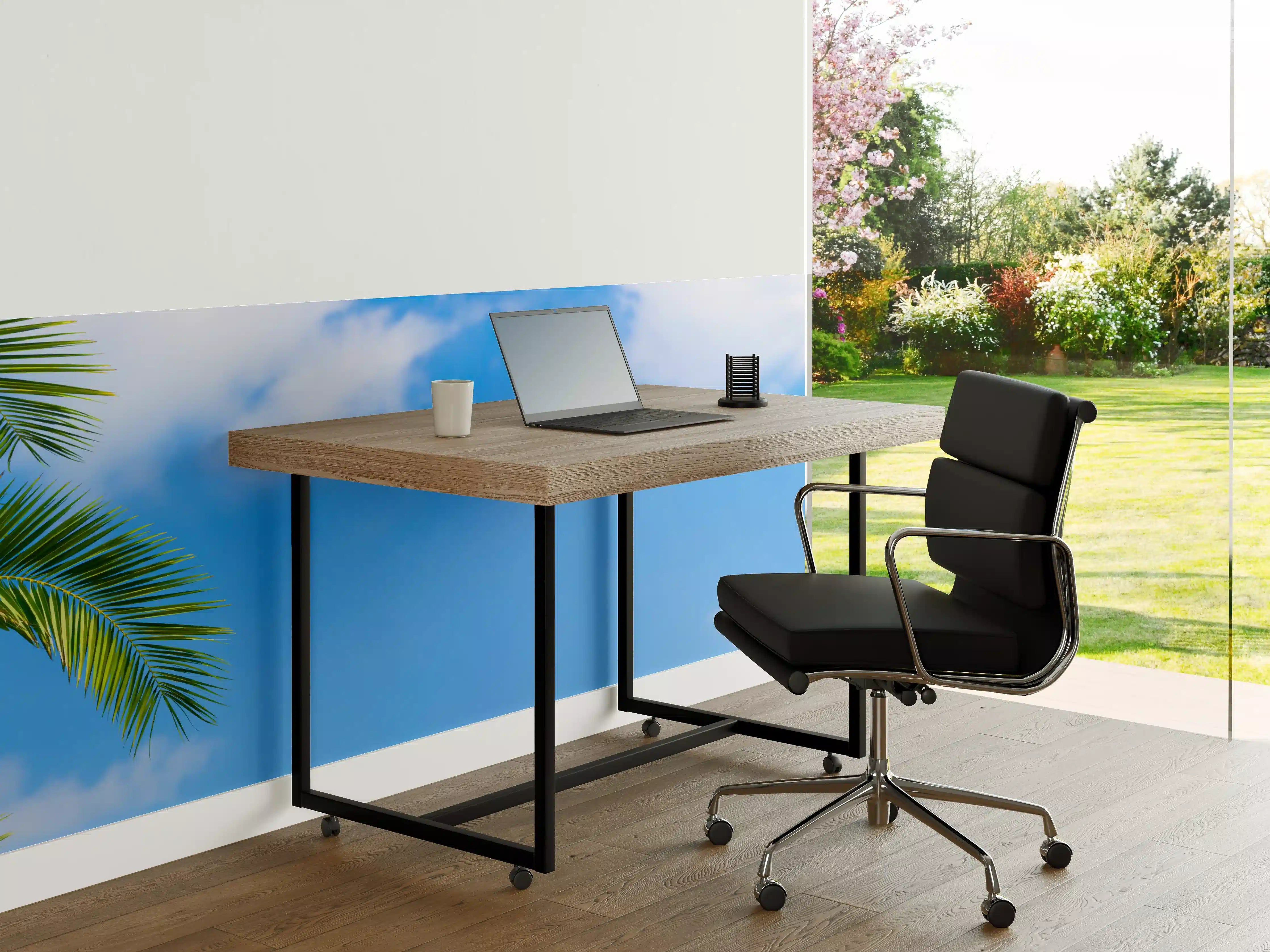 Büro Wandgestaltung - Sonne strahlt auf Palme