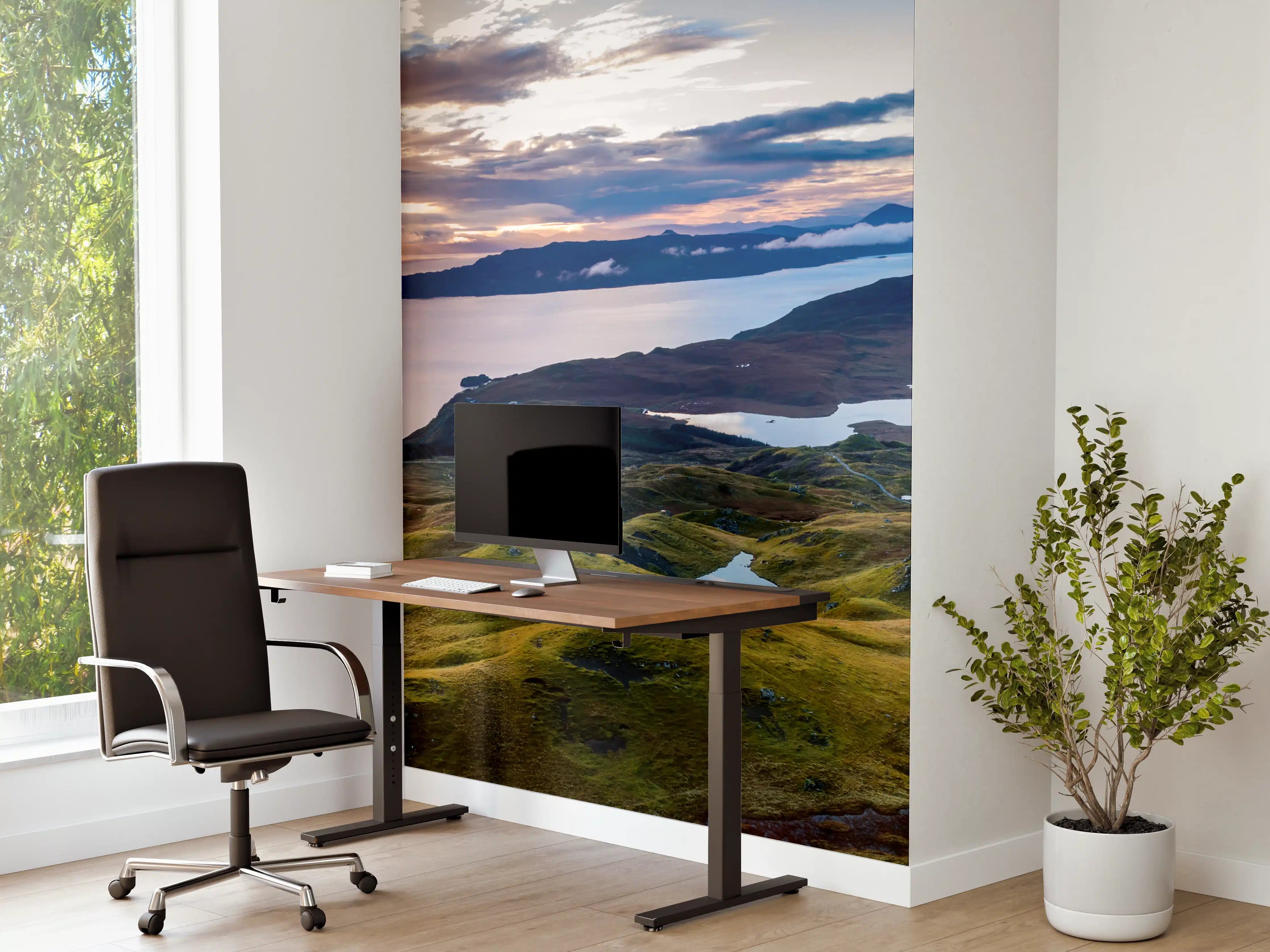 Büro Wandgestaltung - Sonnenaufgang auf der Isle of Skye