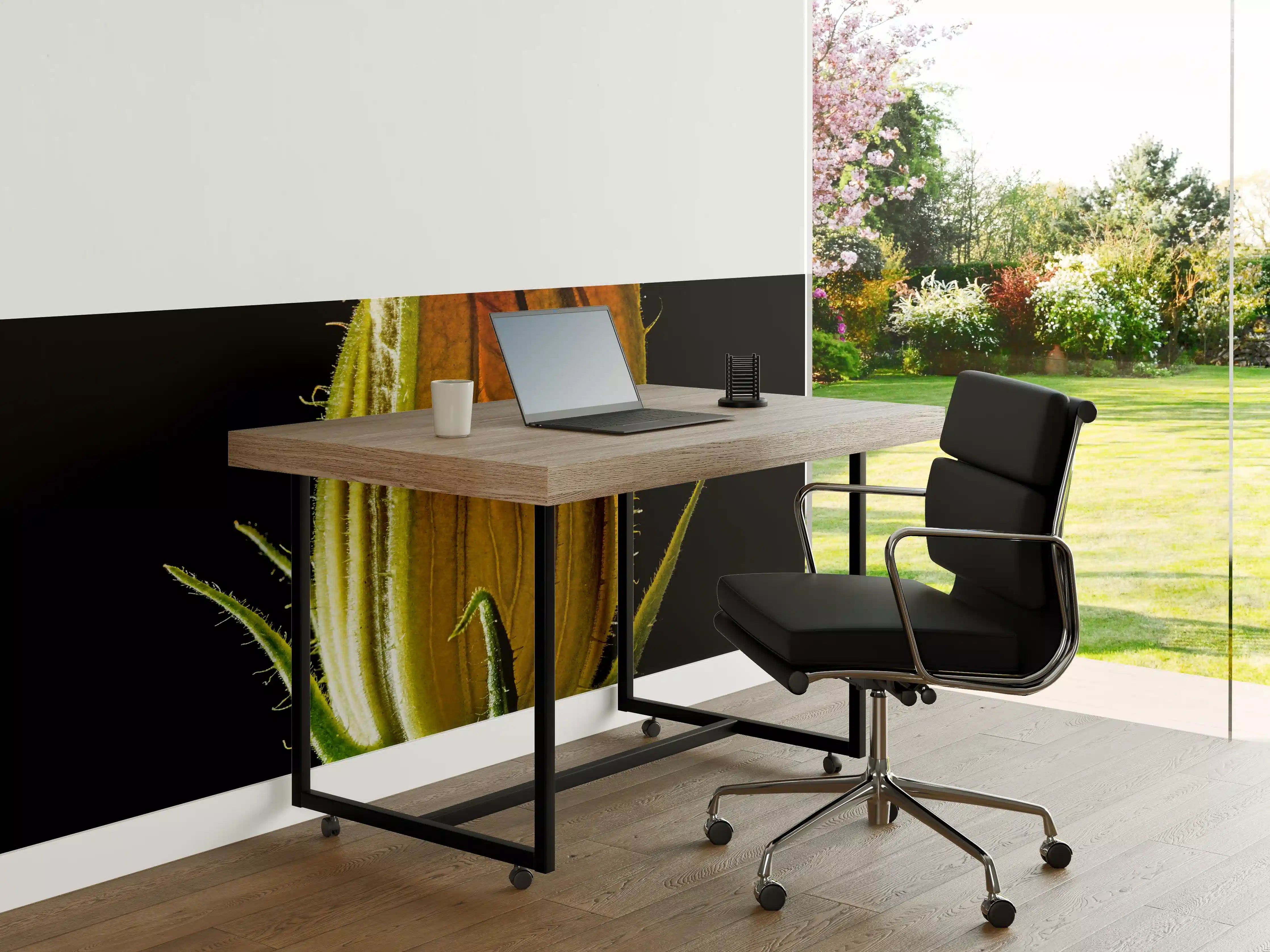 Büro Wandgestaltung - Sonnenblume in Nahaufnahme
