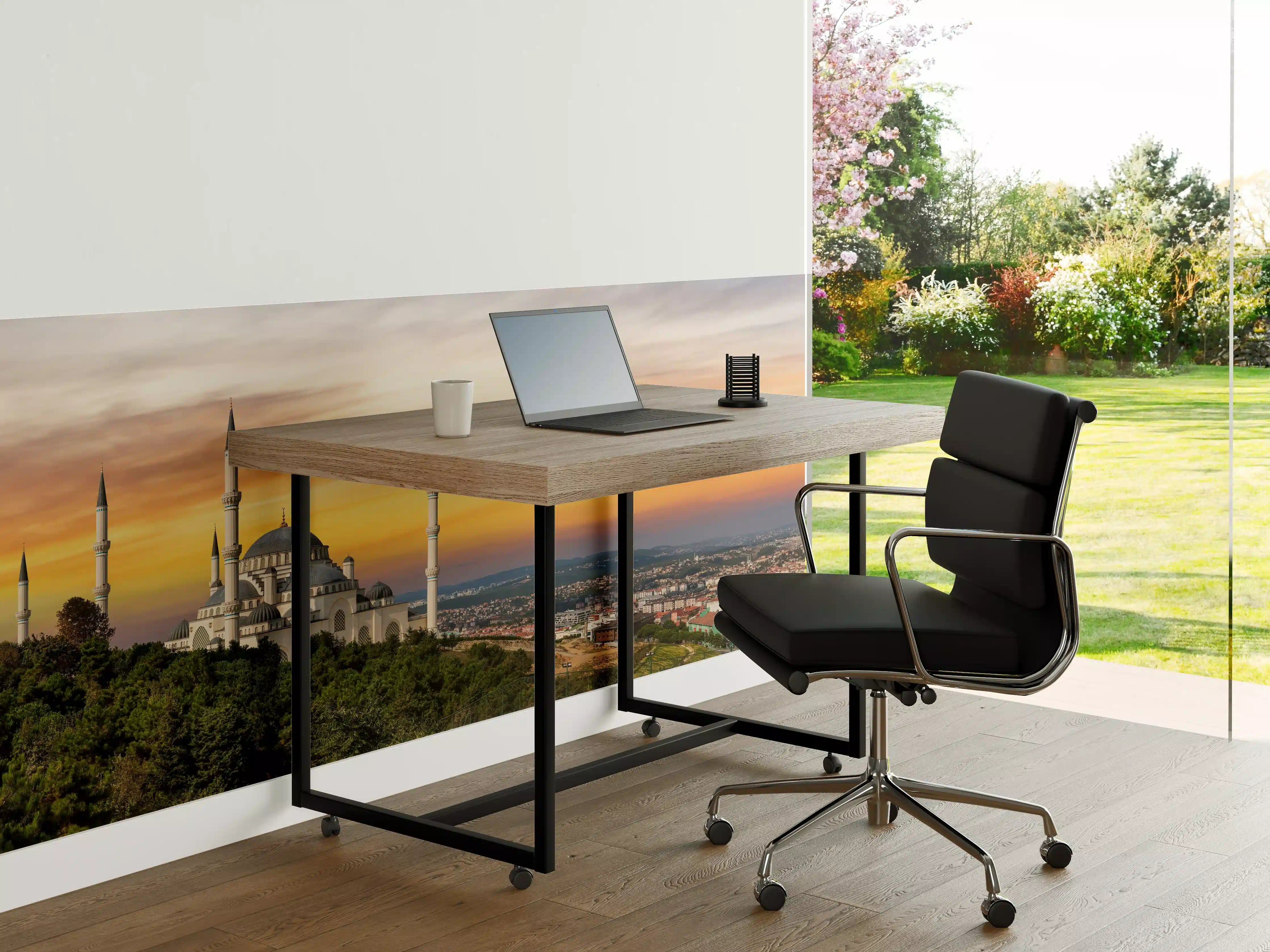 Büro Wandgestaltung - Sonnenuntergang Camlica-Moschee in Istanbul