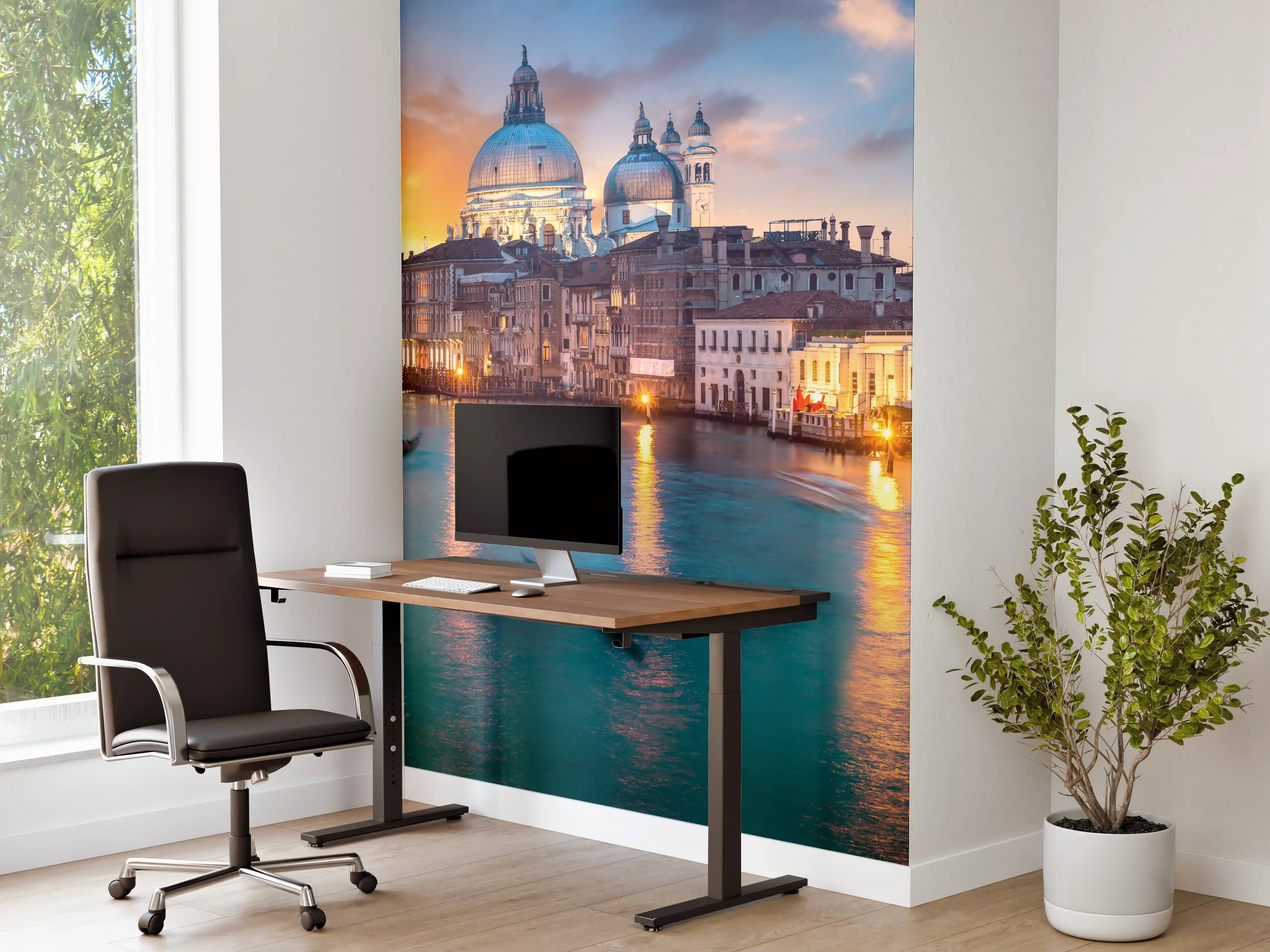 Büro Wandgestaltung - Sonnenuntergang am Canal Grande - Venedig