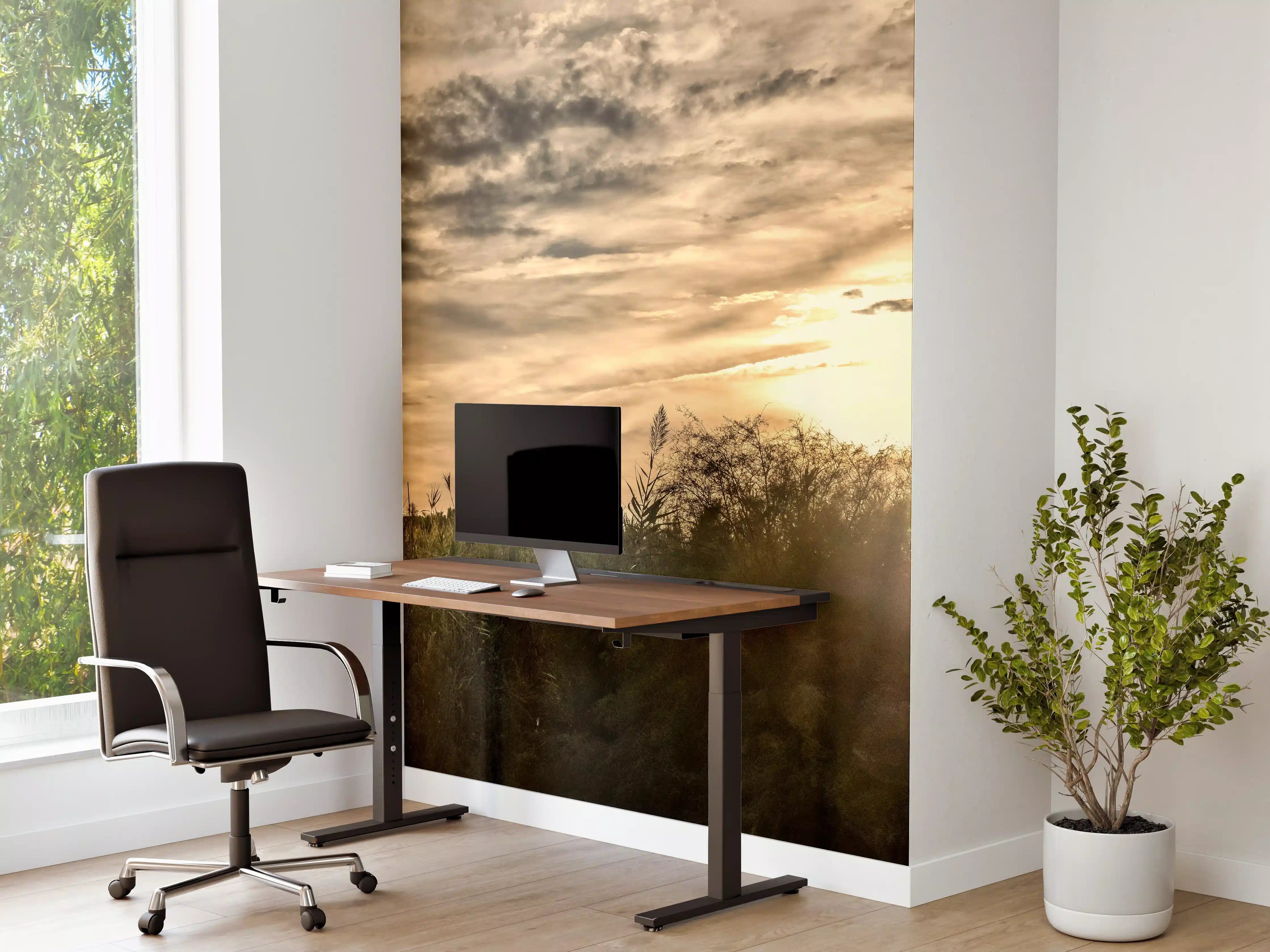 Büro Wandgestaltung - Sonnenuntergang am Pampelonne in Saint Tropez