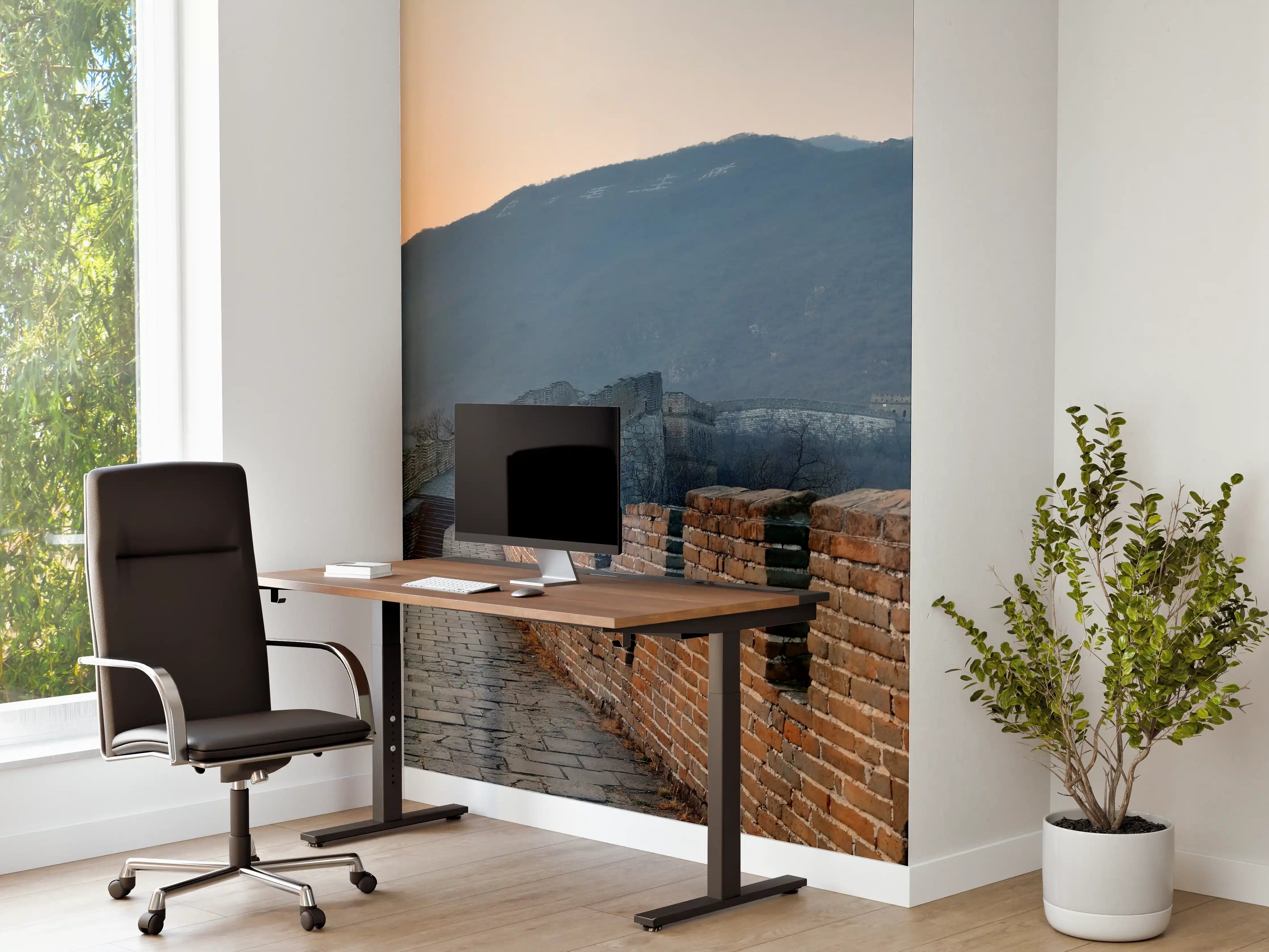 Büro Wandgestaltung - Sonnenuntergang an der Großen Mauer