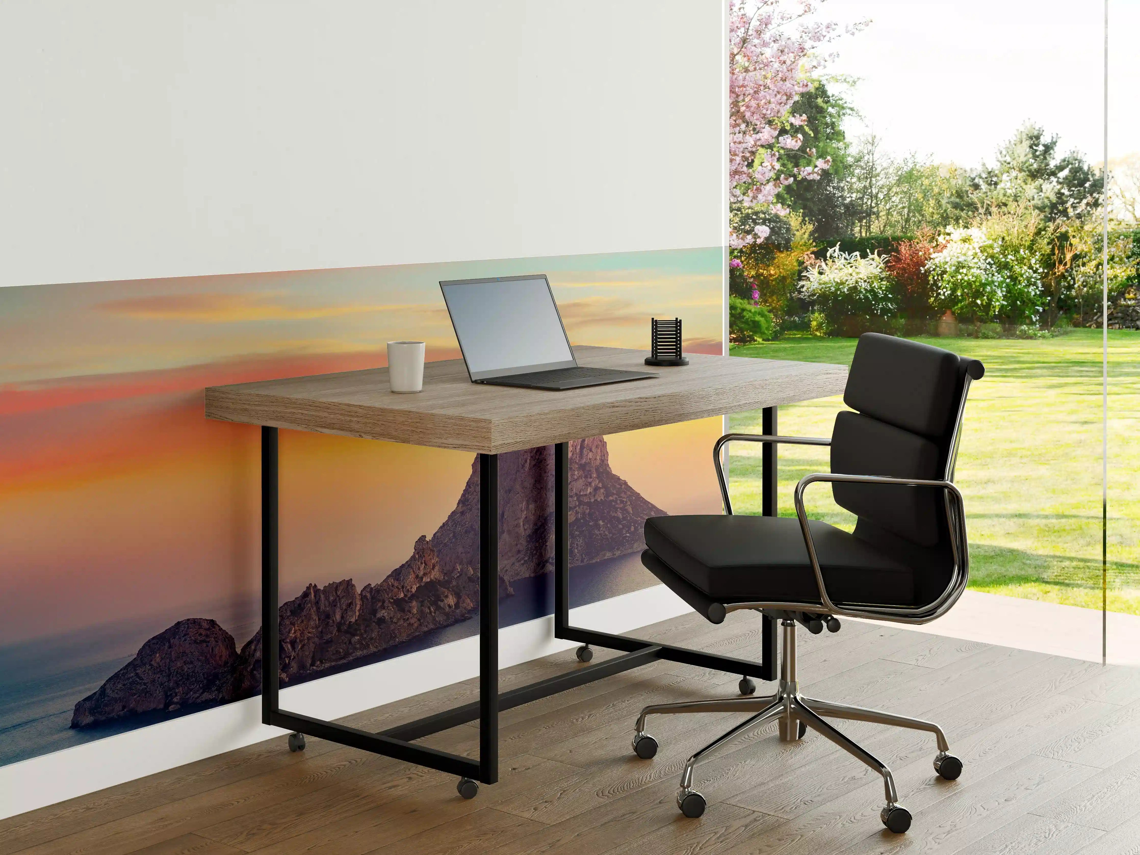 Büro Wandgestaltung - Sonnenuntergang auf der Insel Es Vedra auf den Balearen