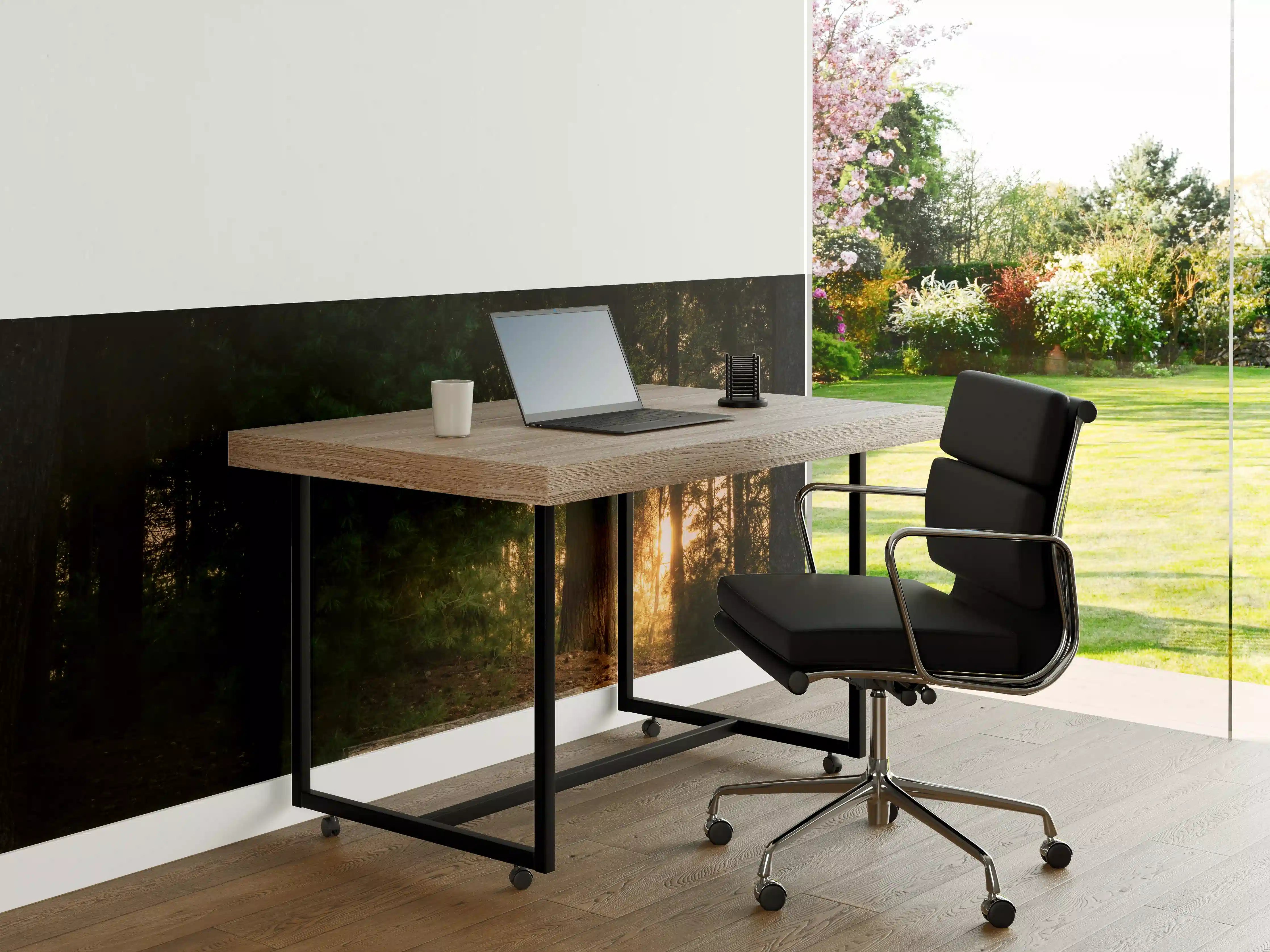 Büro Wandgestaltung - Sonnenuntergang im Wald - Lüneburger Heide